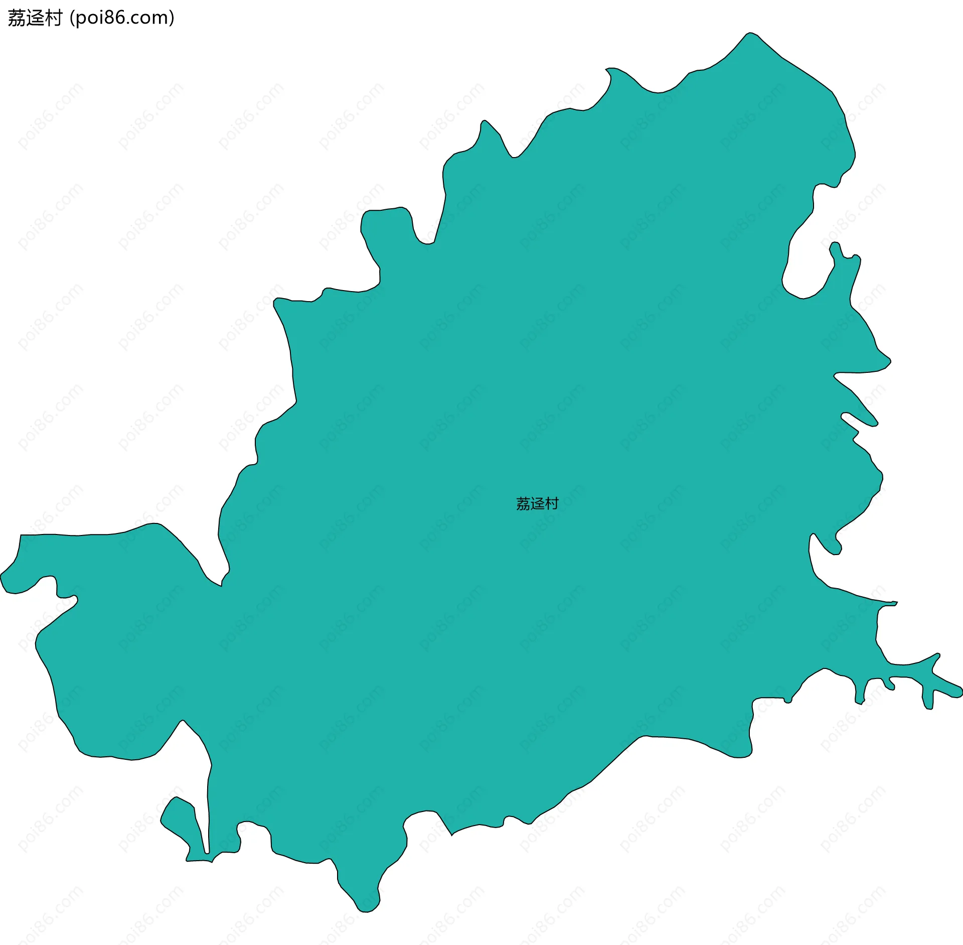 荔迳村边界地图