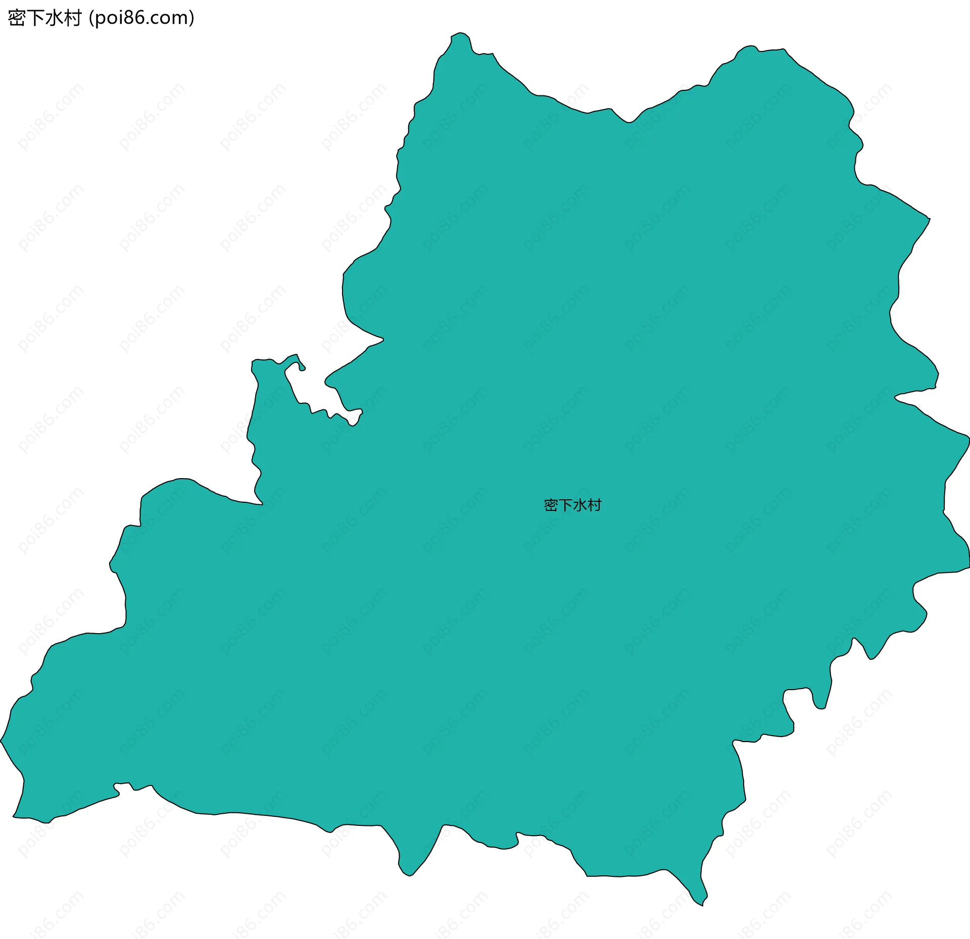 密下水村边界地图