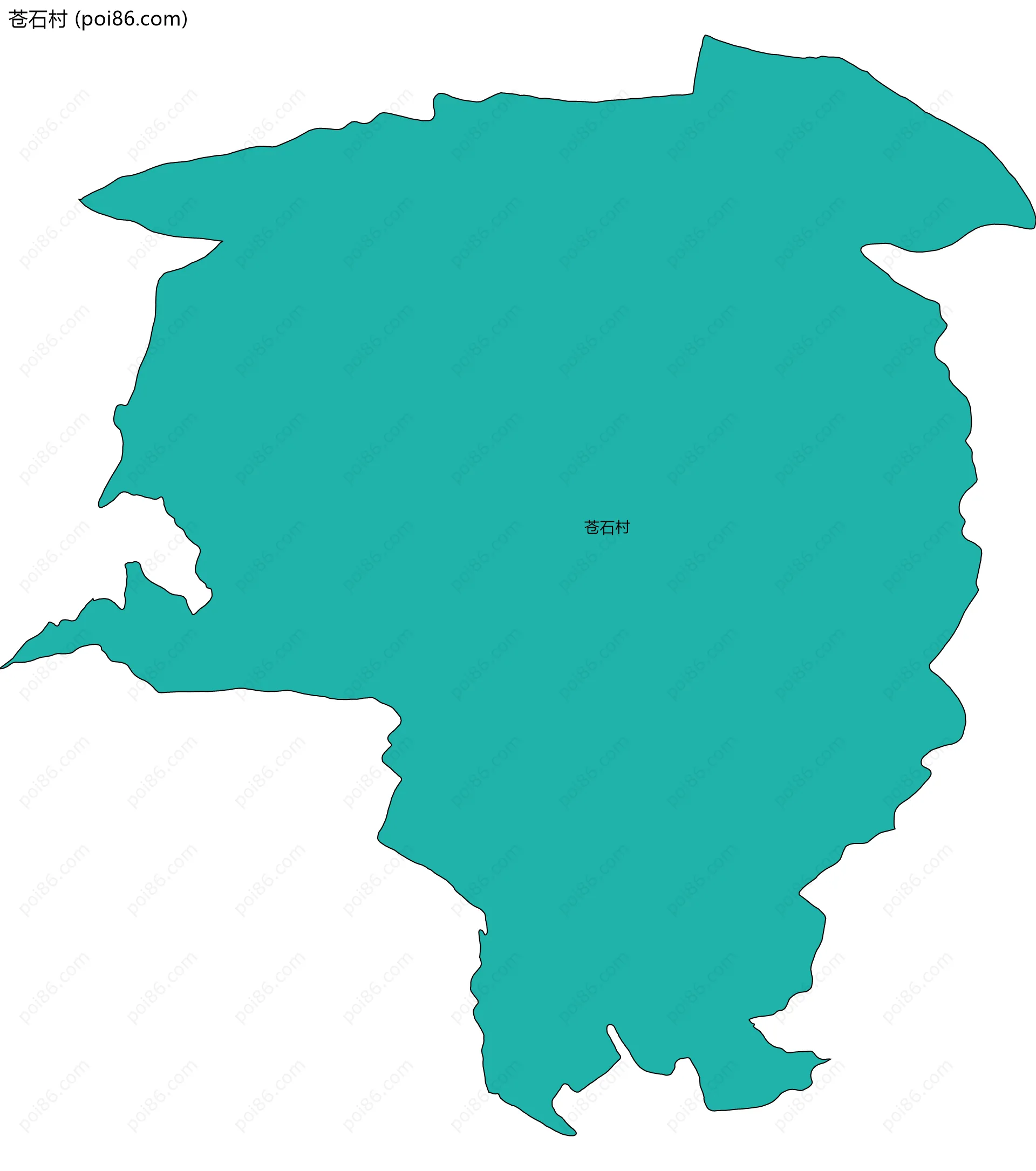 苍石村边界地图