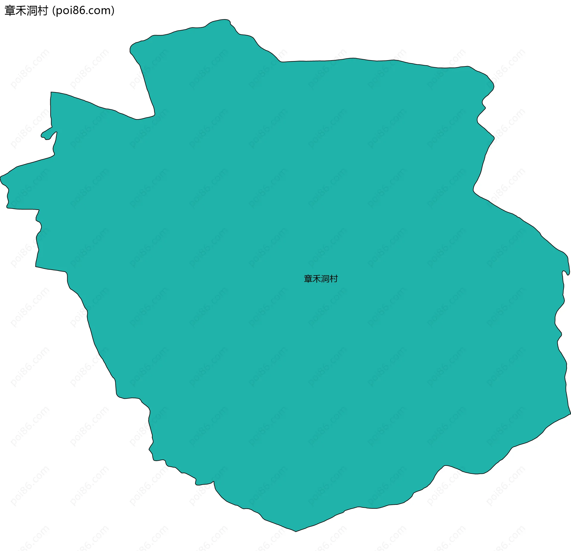 章禾洞村边界地图