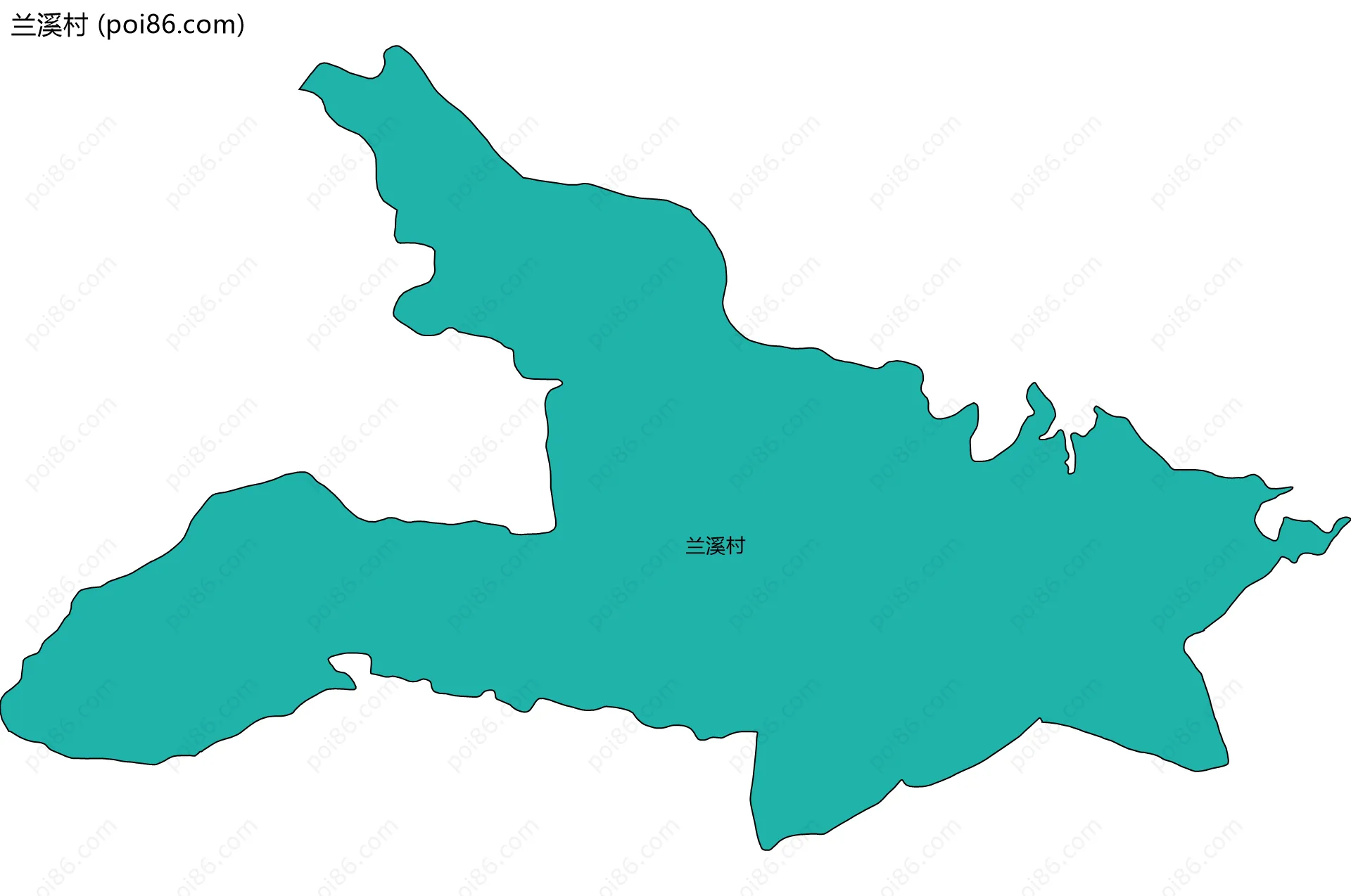 兰溪村边界地图