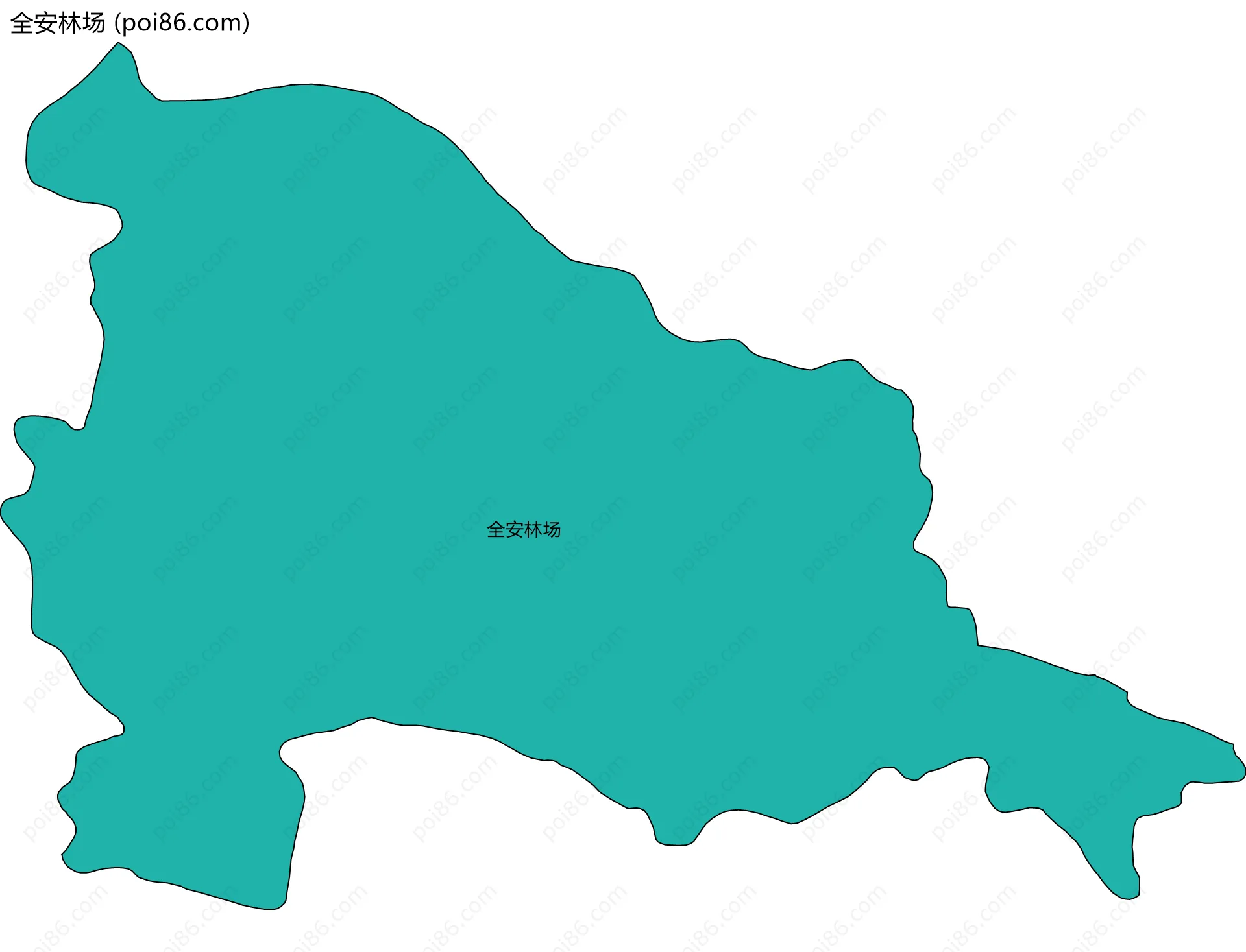 全安林场边界地图