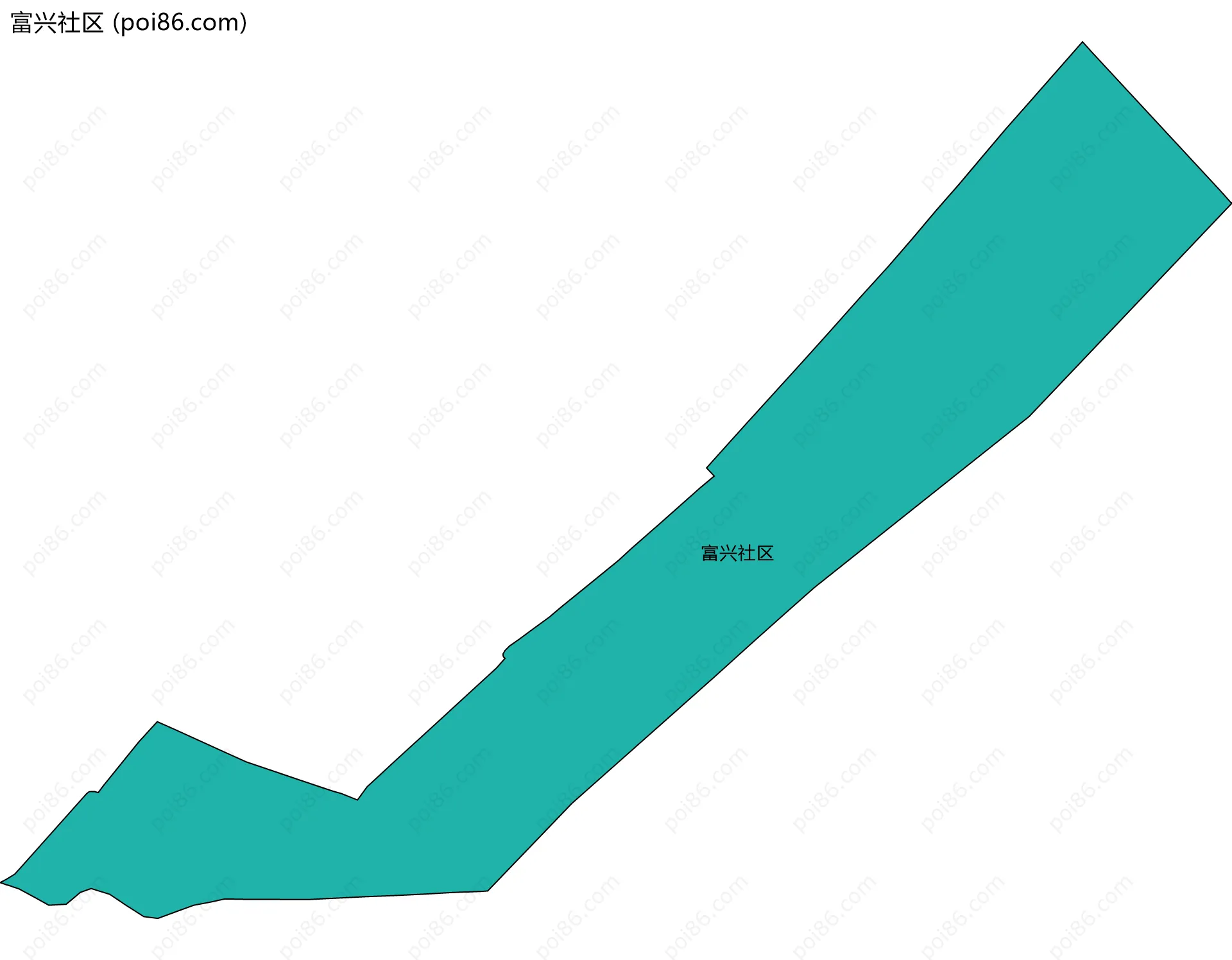 富兴社区边界地图