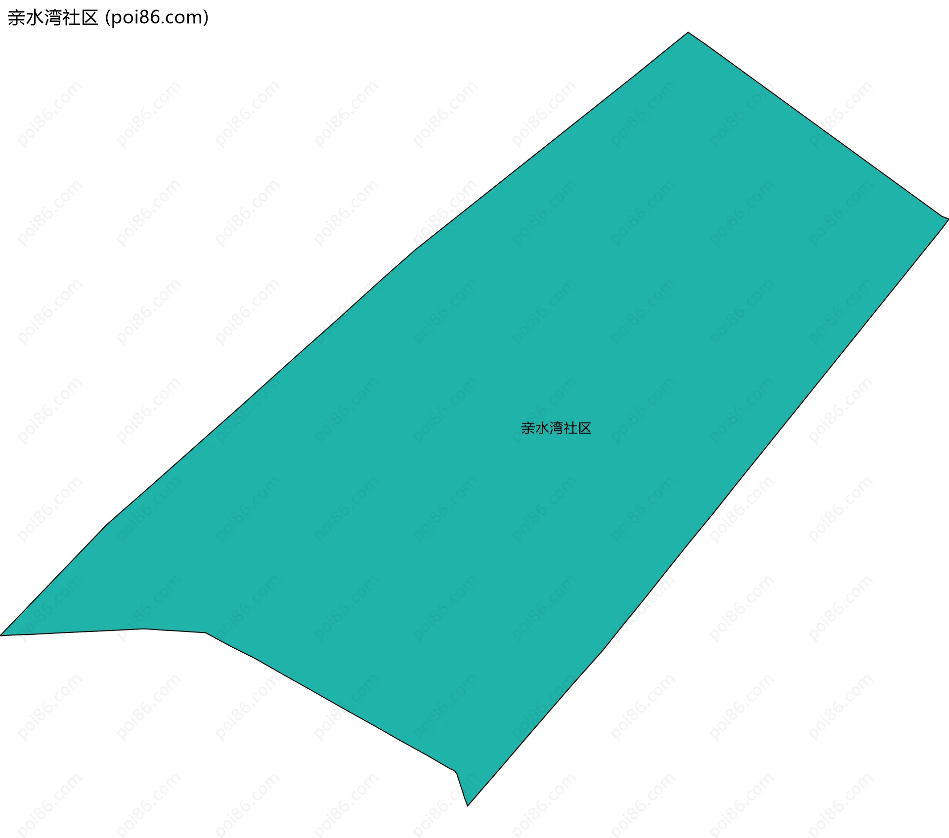亲水湾社区边界地图