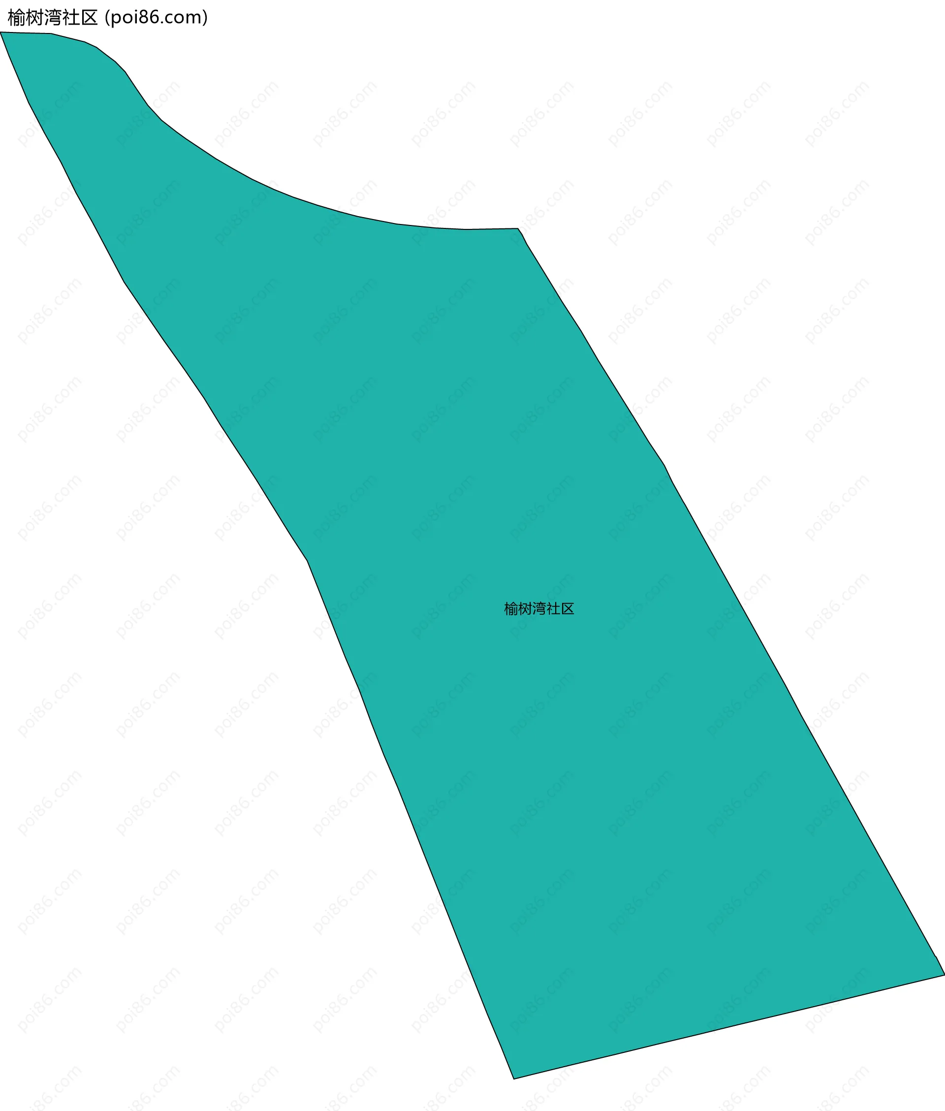 榆树湾社区边界地图