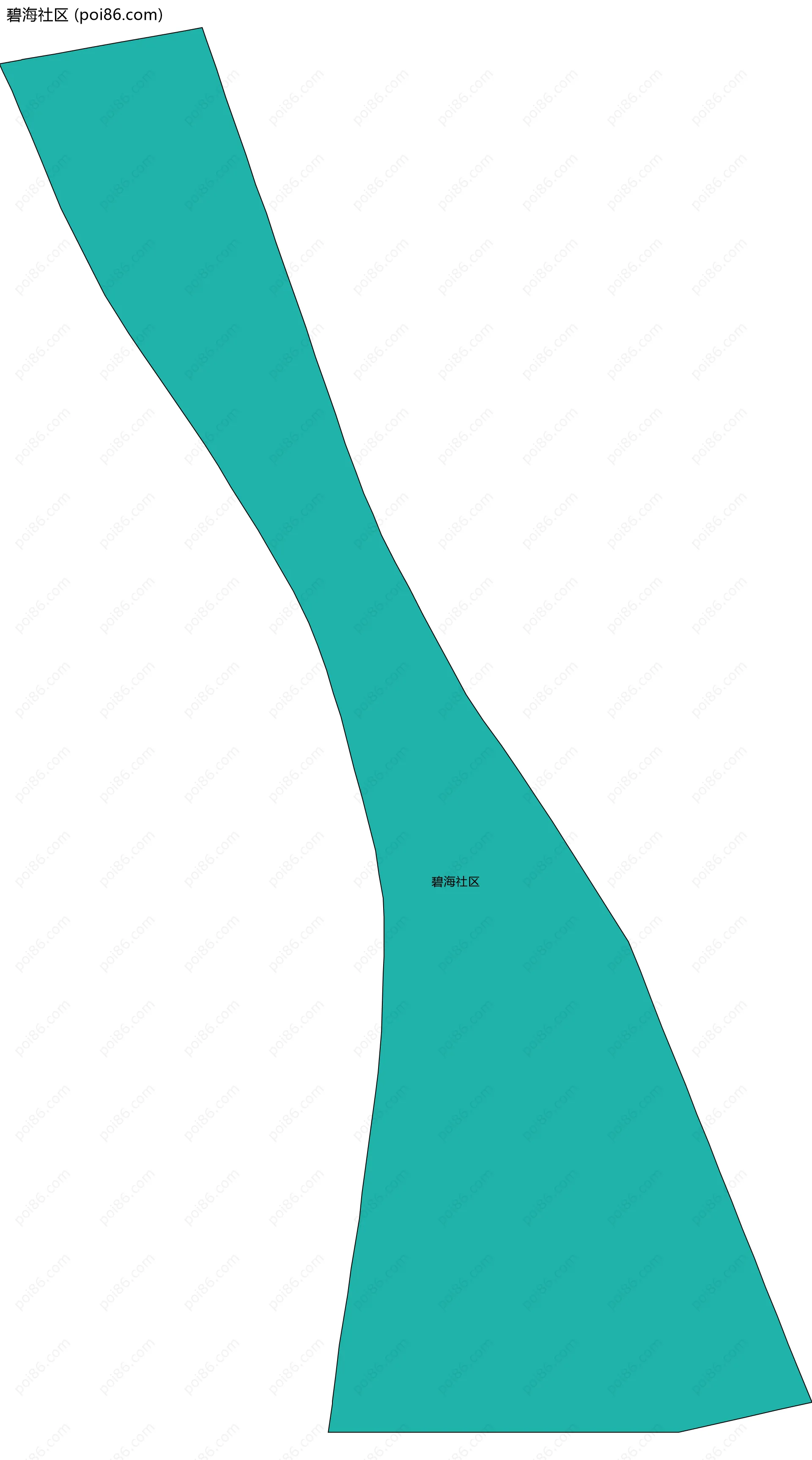 碧海社区边界地图