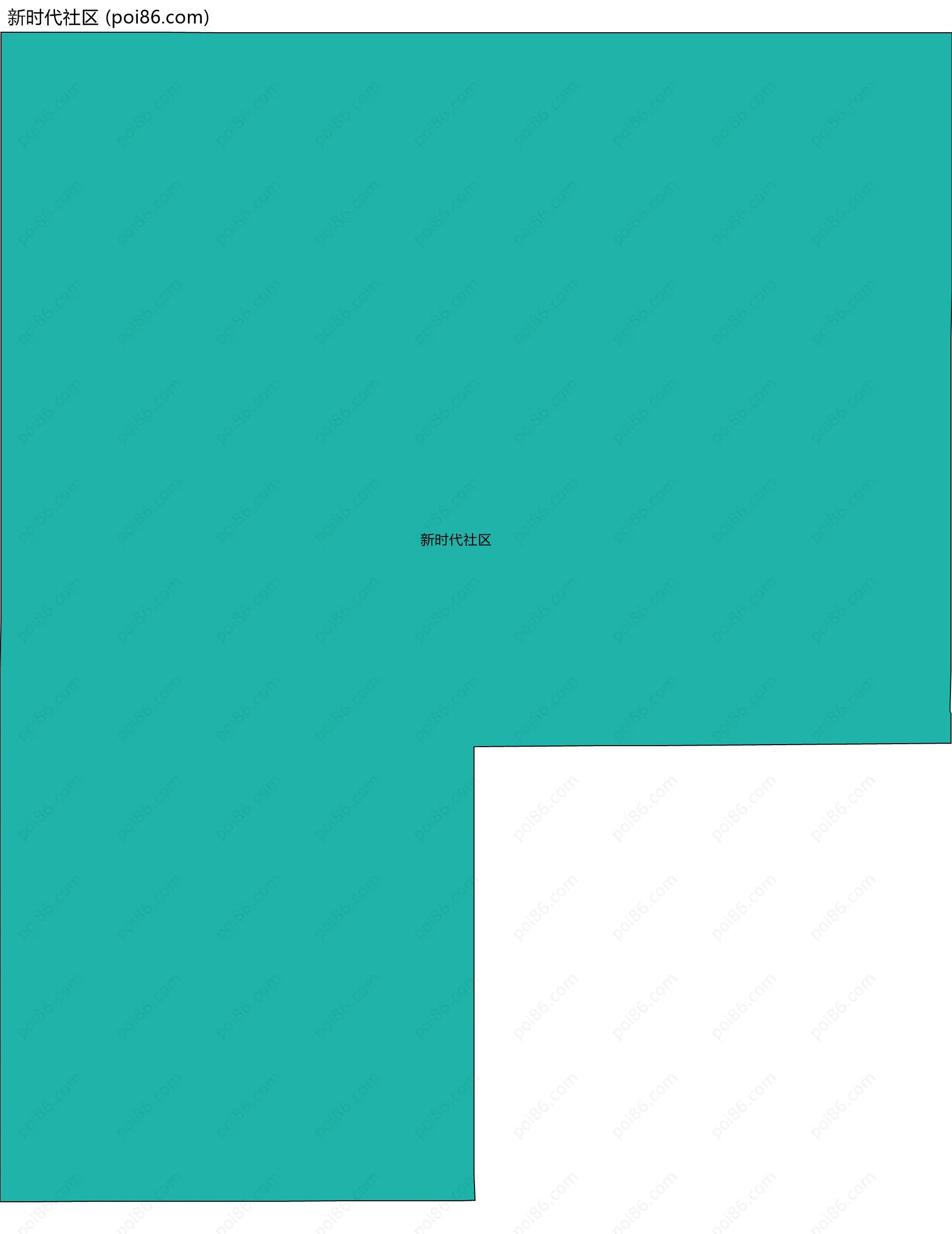 新时代社区边界地图