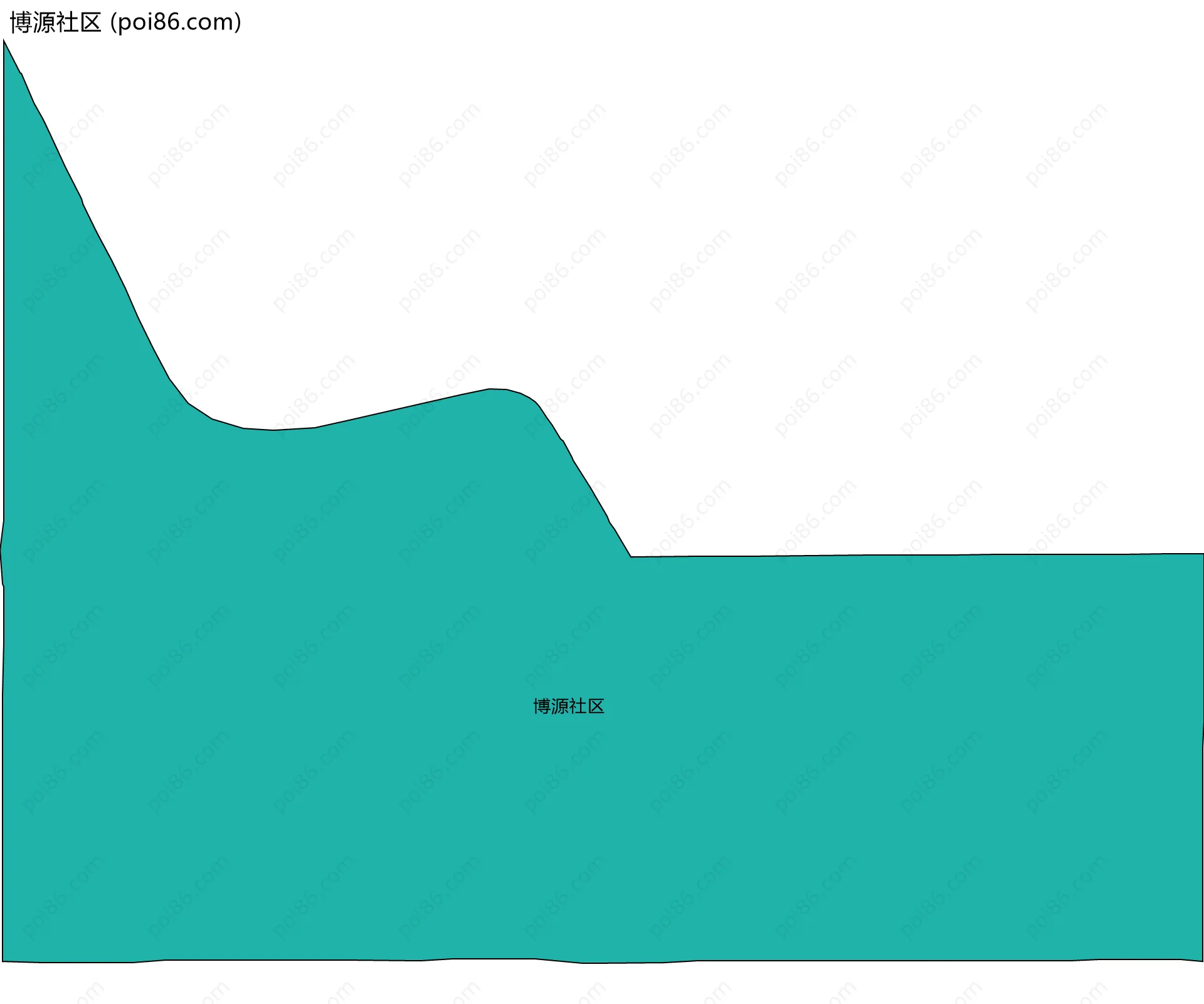 博源社区边界地图