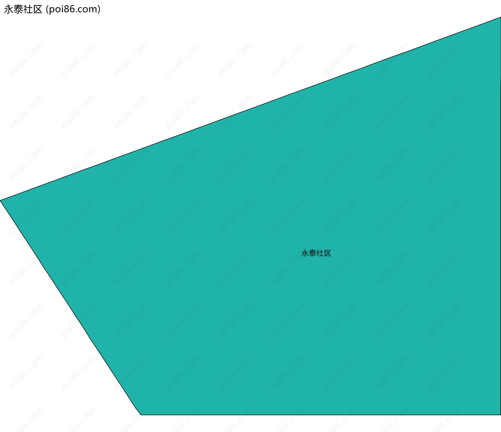 永泰社区边界地图
