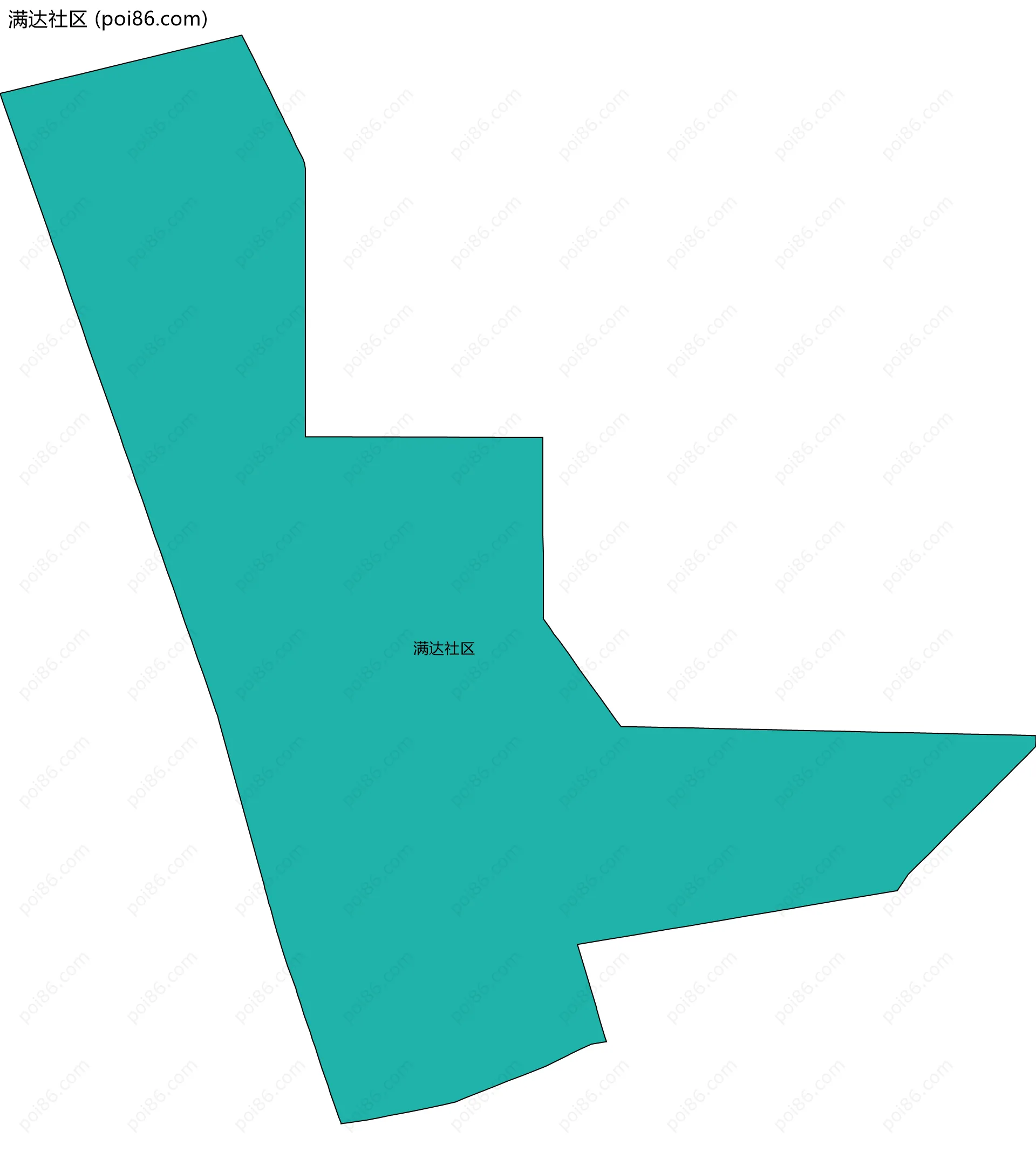 满达社区边界地图