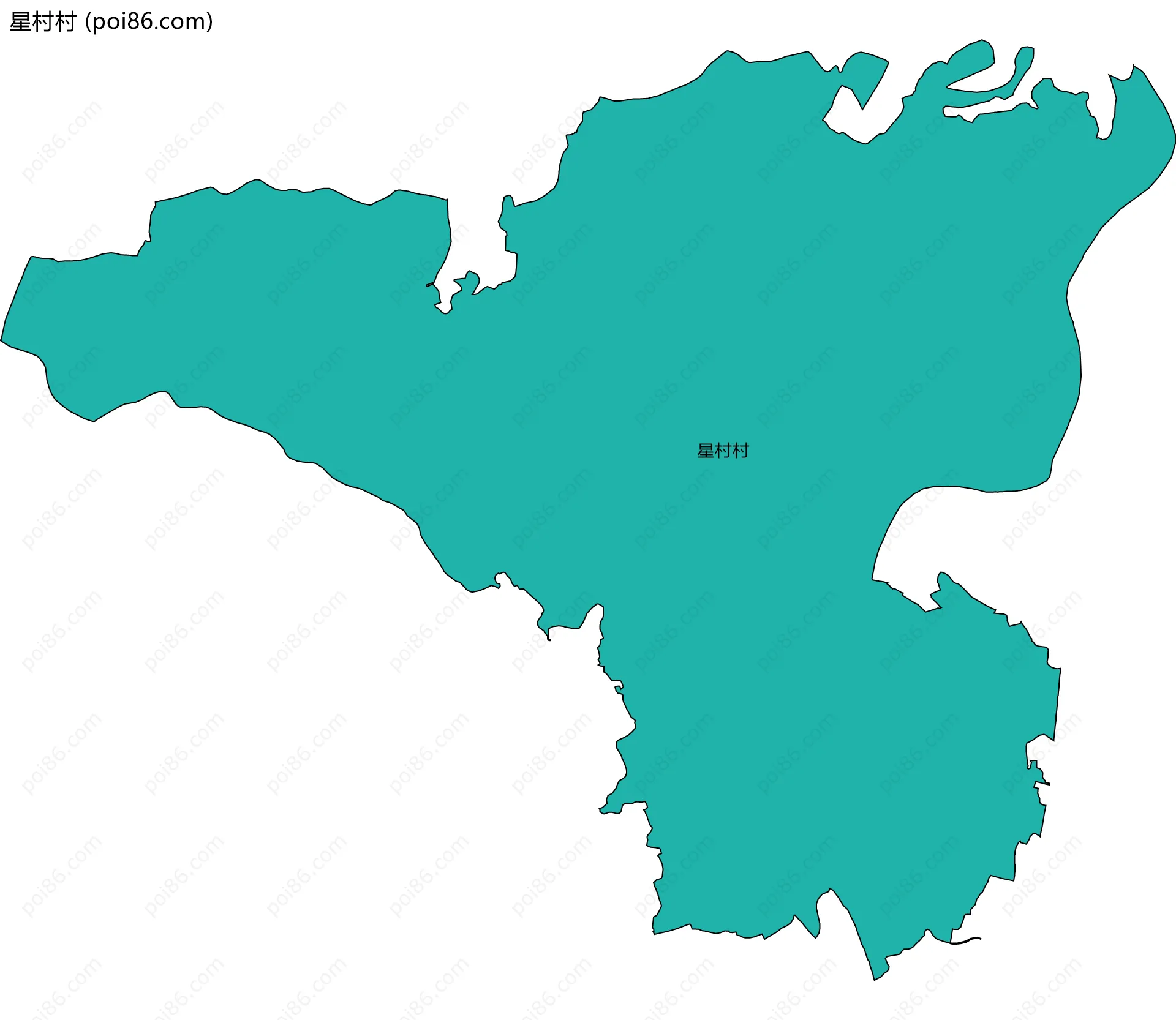 星村村边界地图