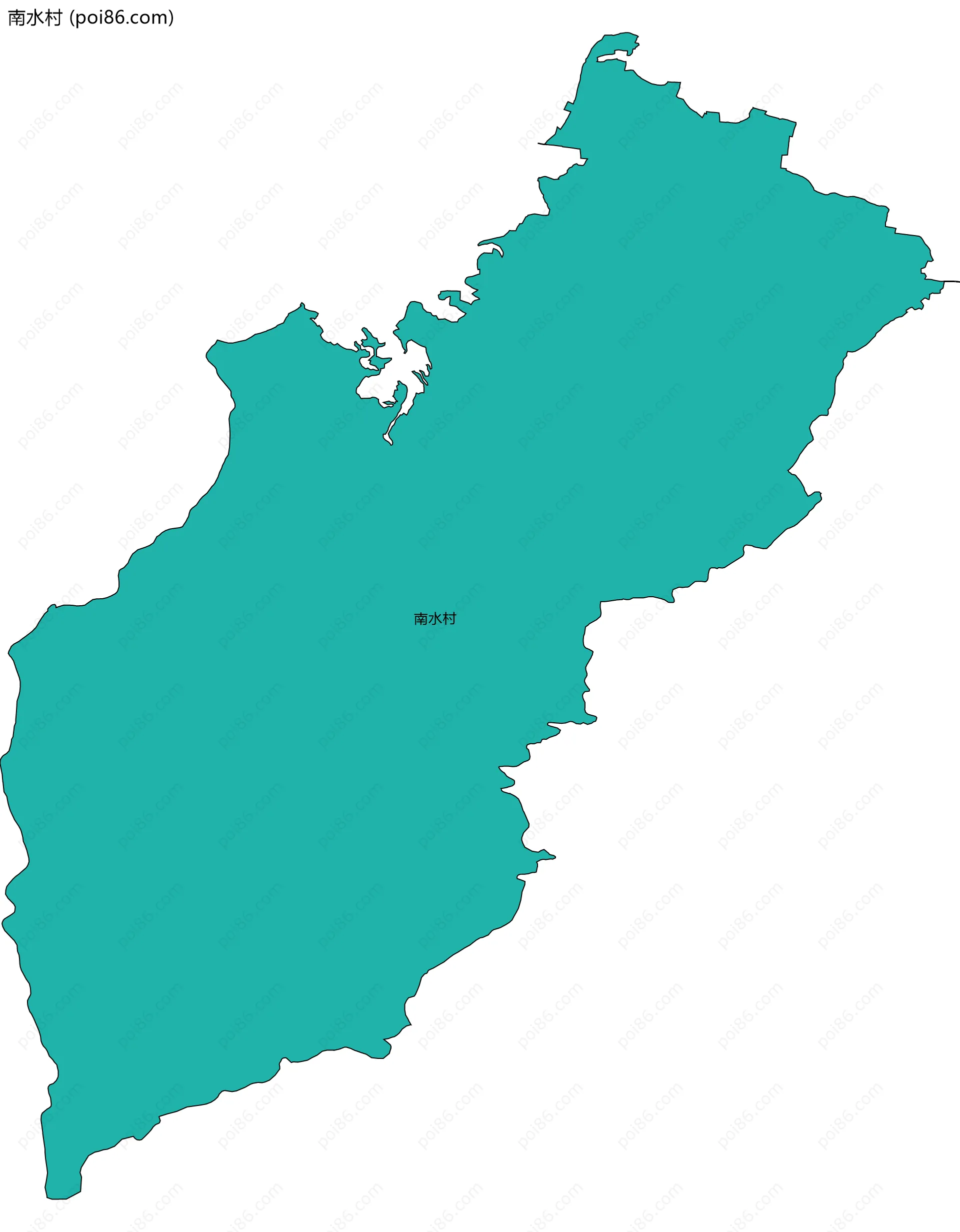 南水村边界地图