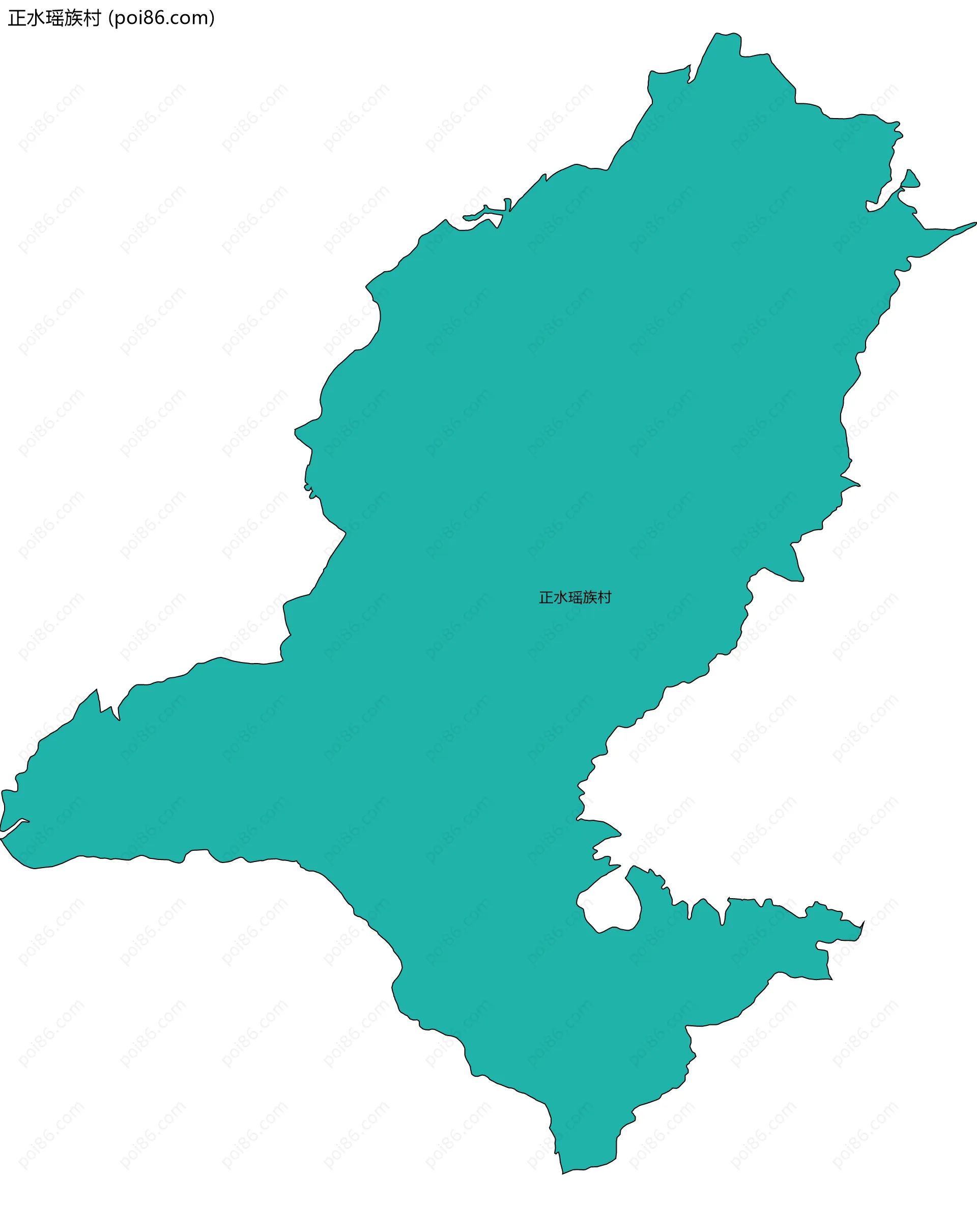 正水瑶族村边界地图