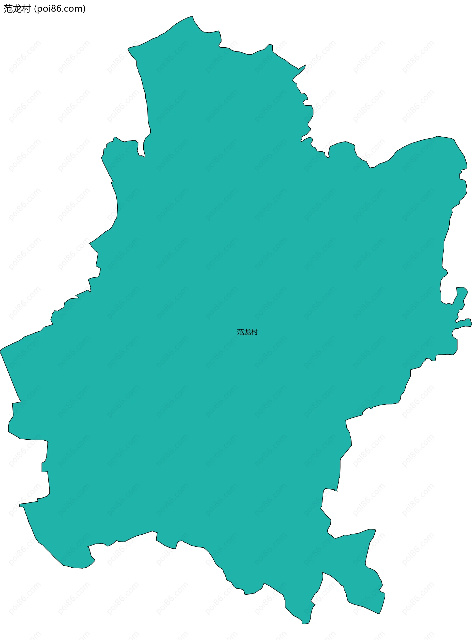 范龙村边界地图