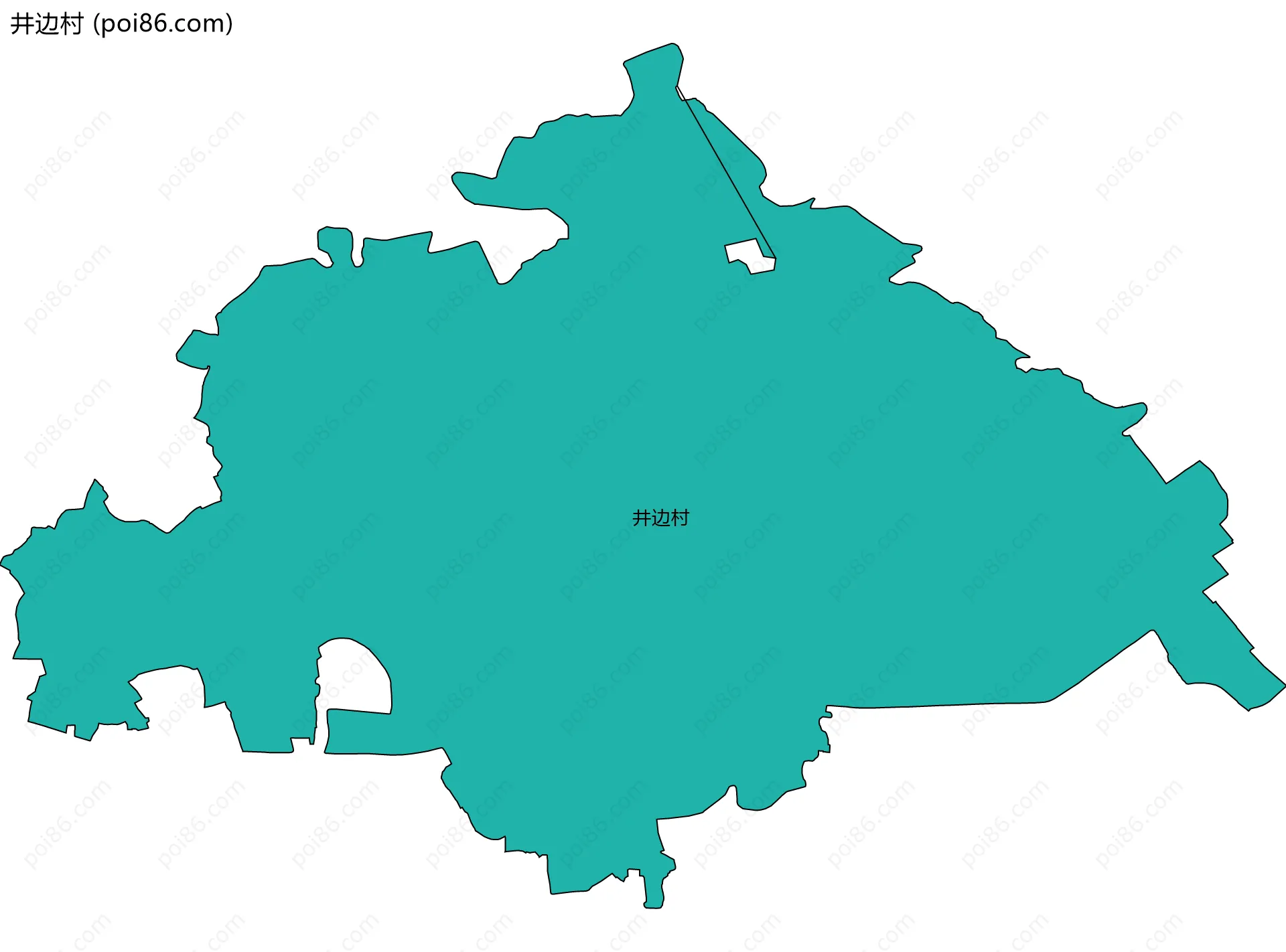 井边村边界地图
