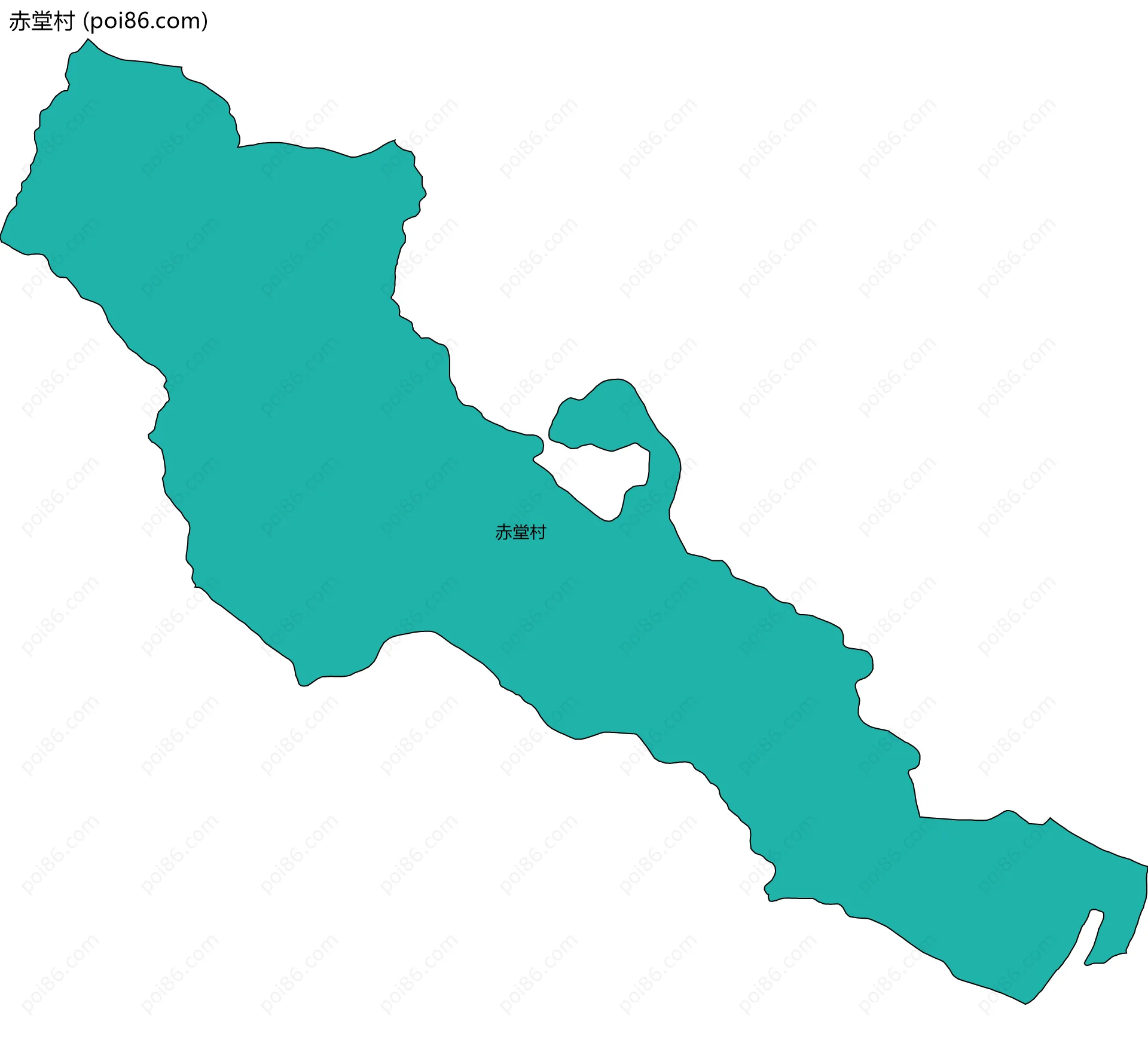 赤堂村边界地图