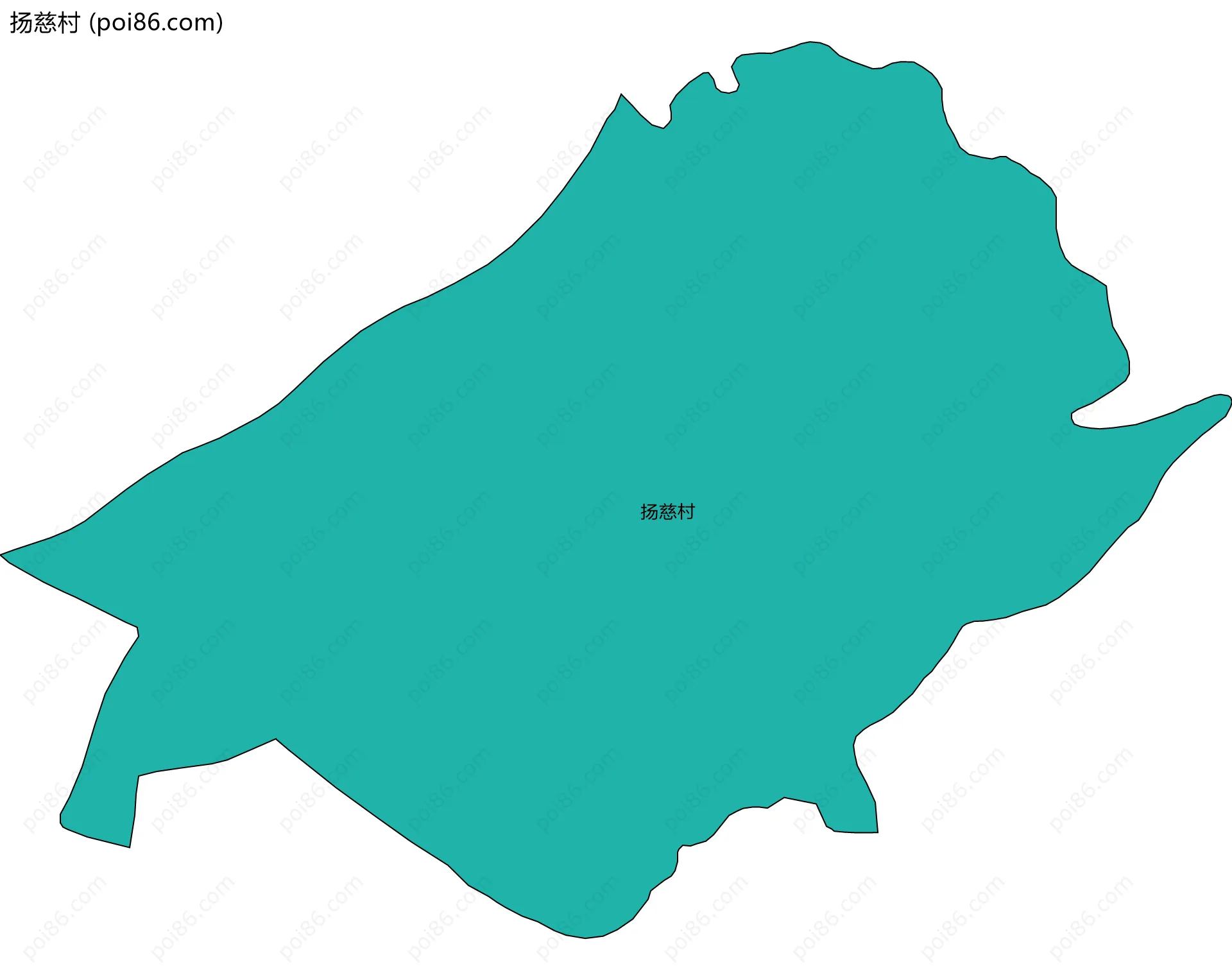 扬慈村边界地图