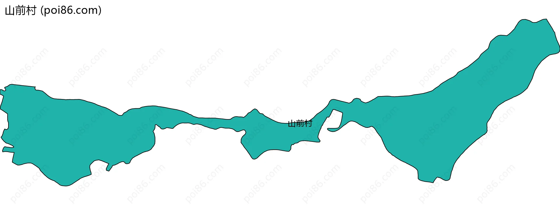 山前村边界地图