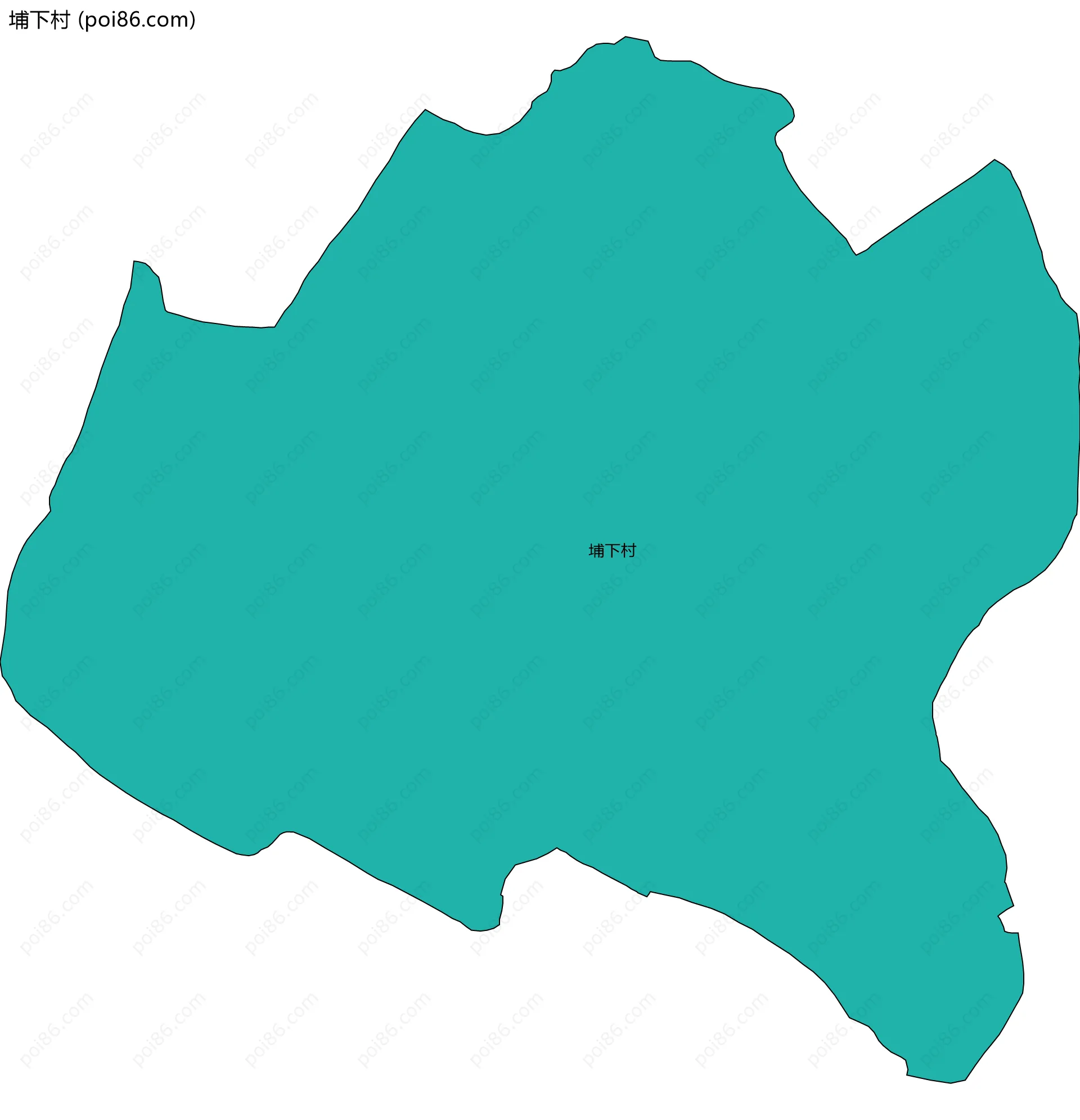 埔下村边界地图