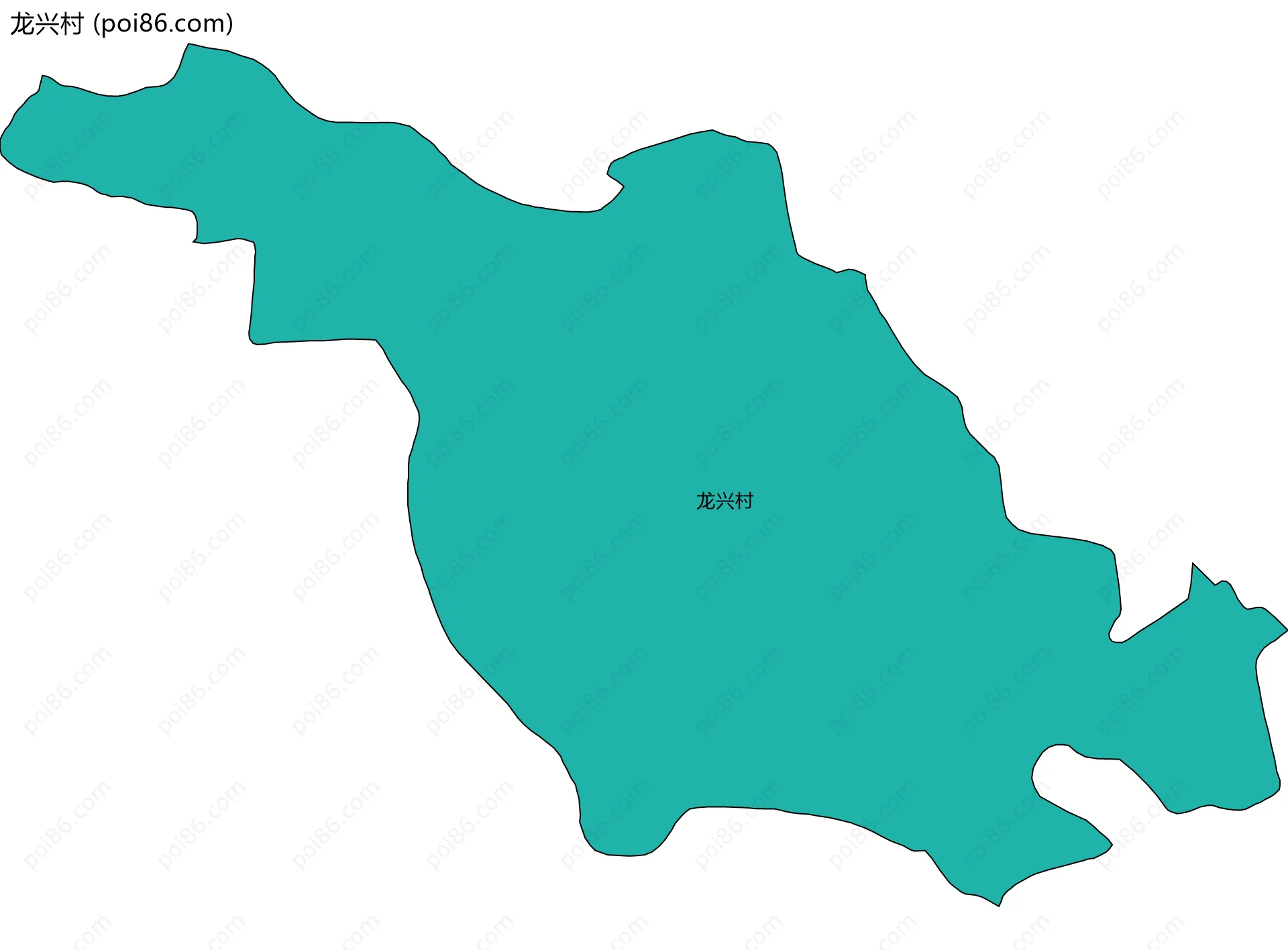 龙兴村边界地图