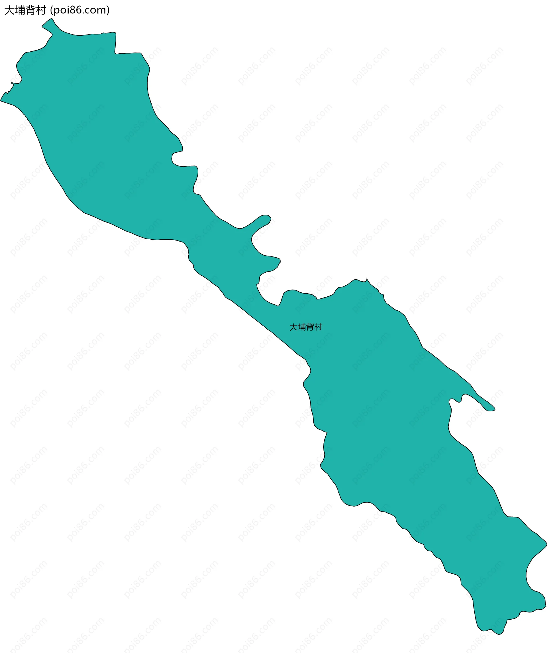 大埔背村边界地图