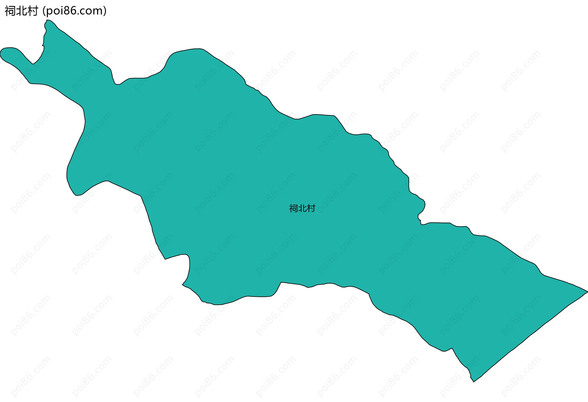 祠北村边界地图