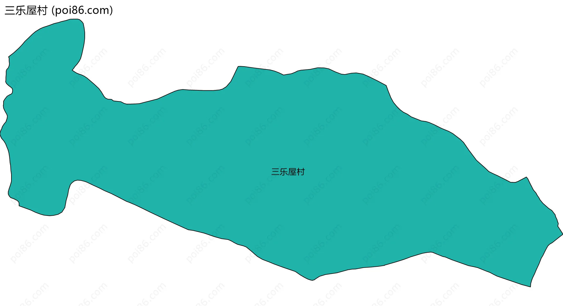 三乐屋村边界地图