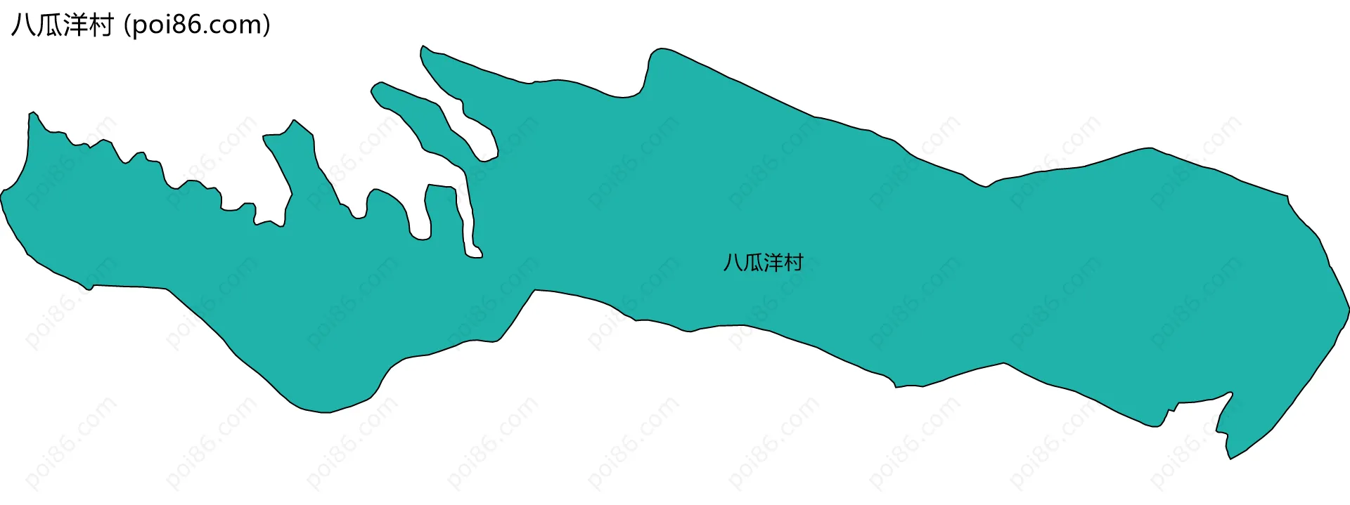 八瓜洋村边界地图