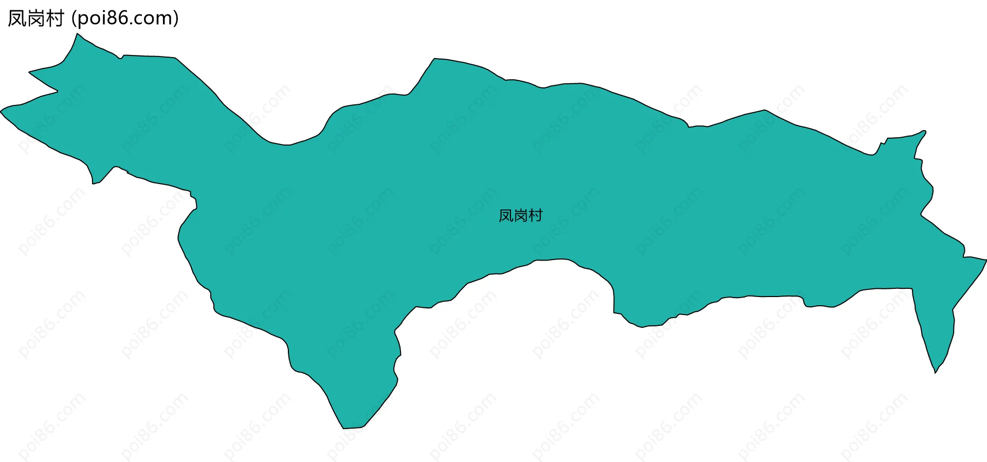 凤岗村边界地图