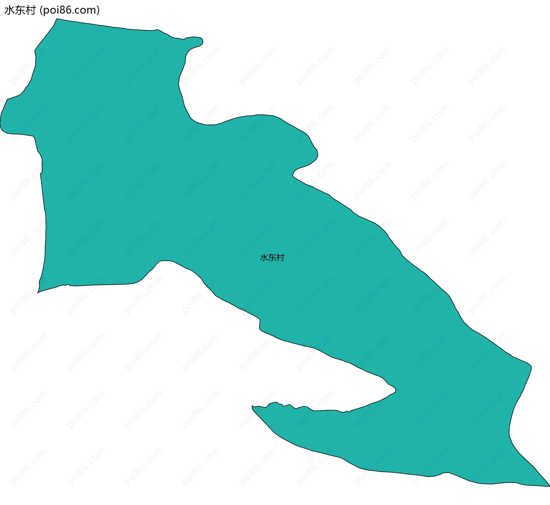 水东村边界地图