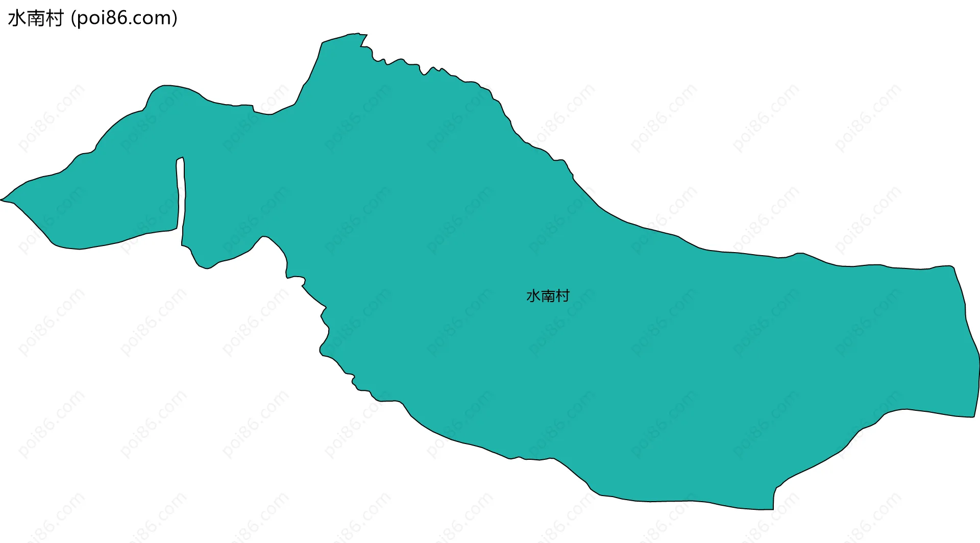 水南村边界地图