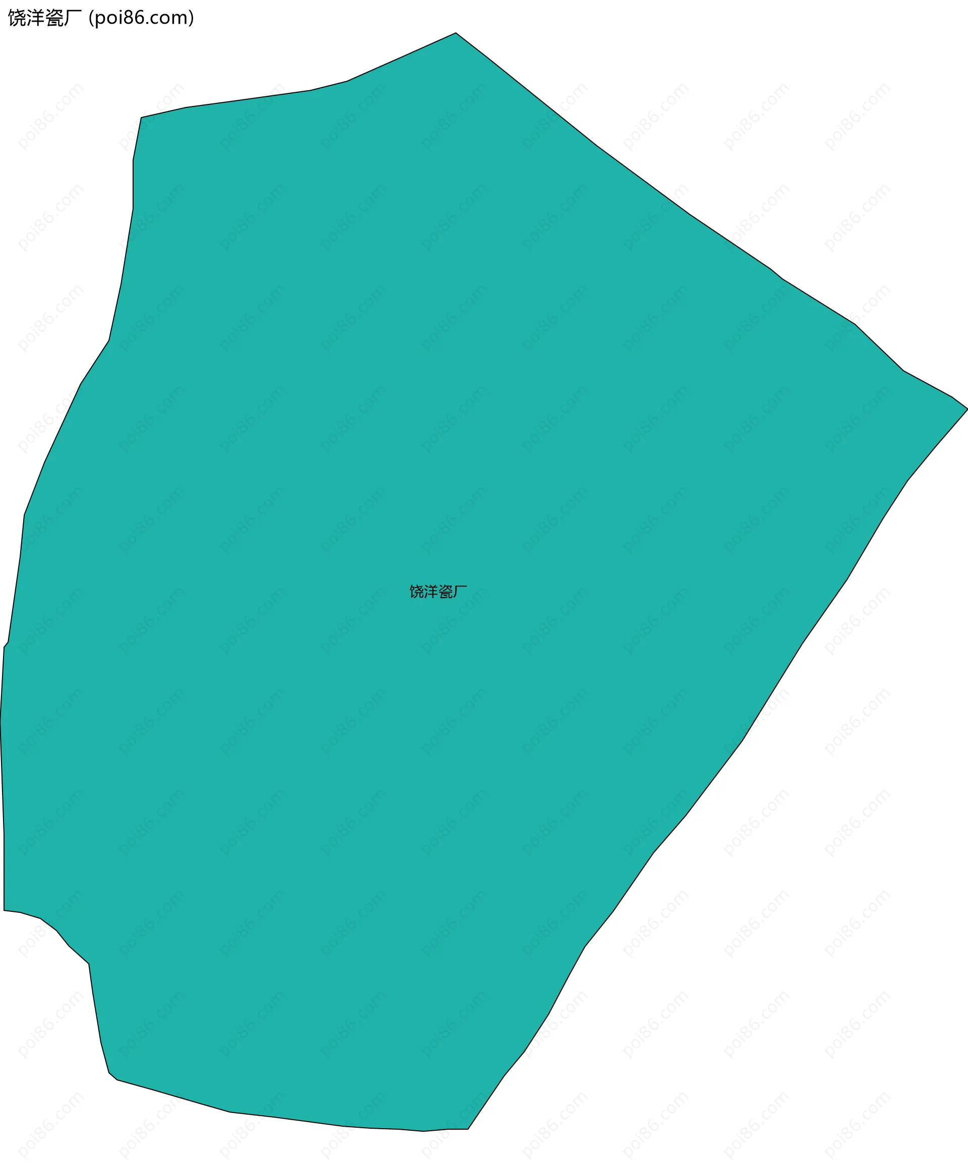 饶洋瓷厂边界地图