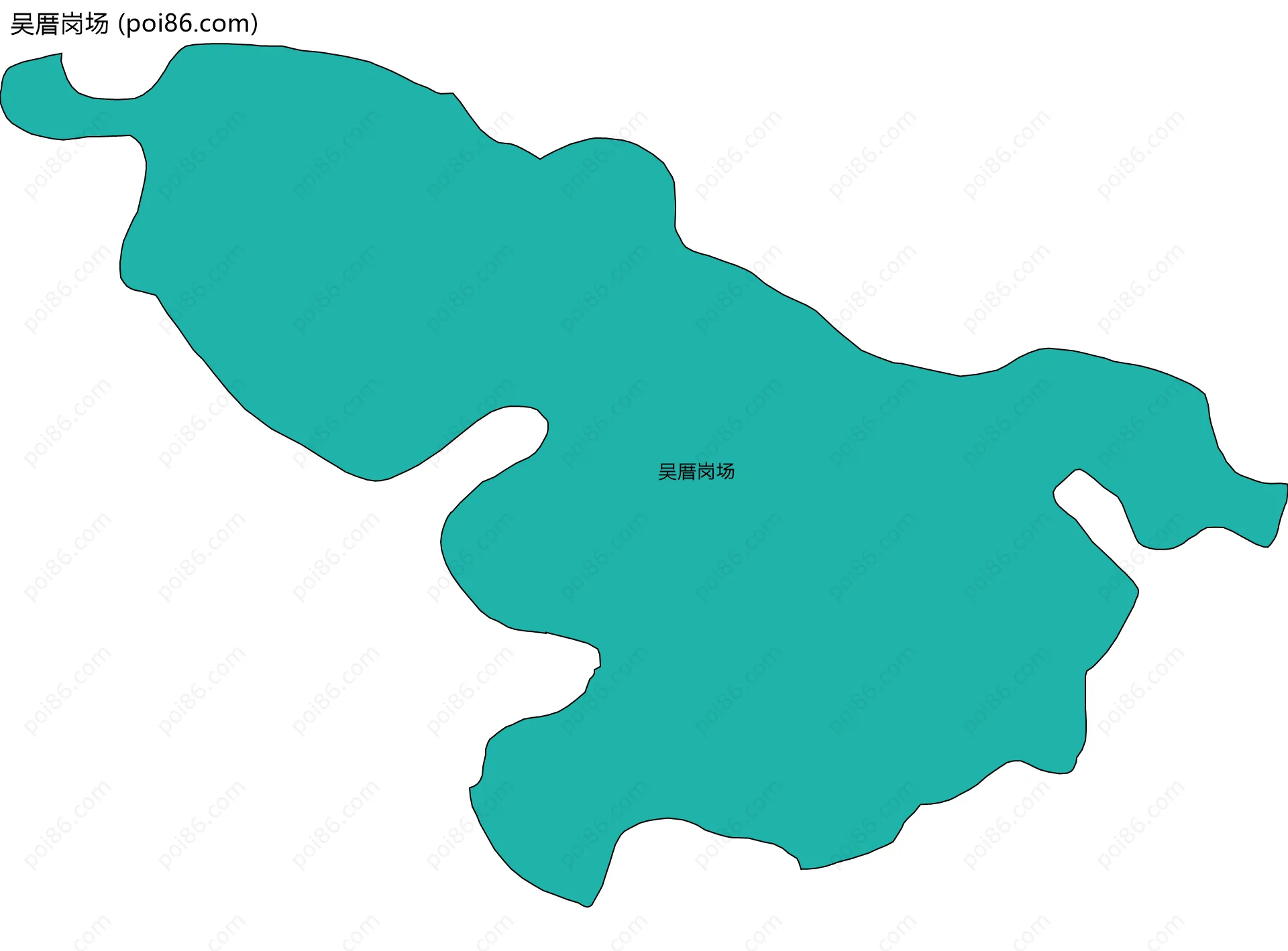 吴厝岗场边界地图