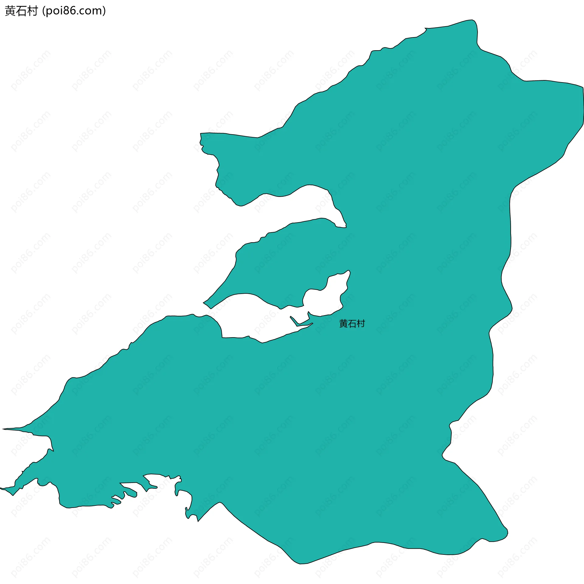 黄石村边界地图