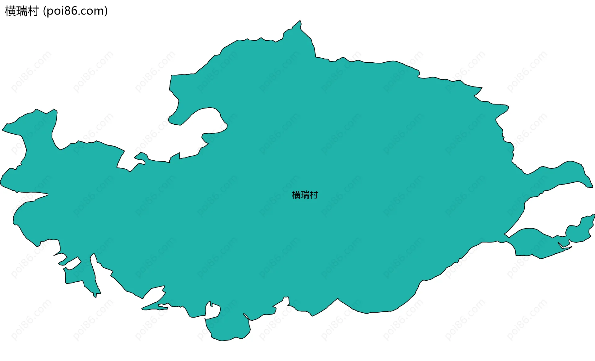 横瑞村边界地图