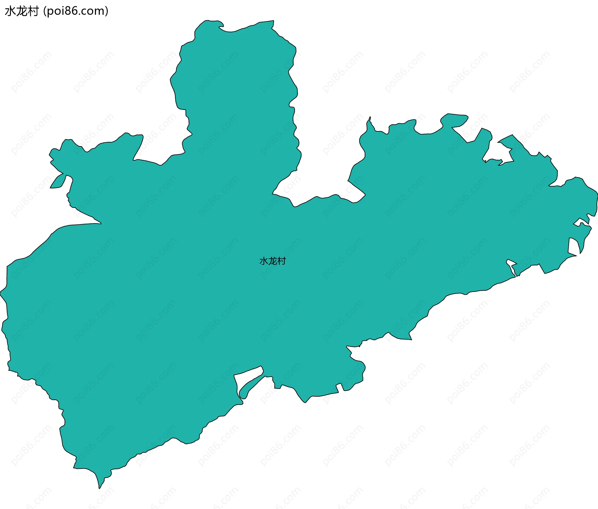 水龙村边界地图