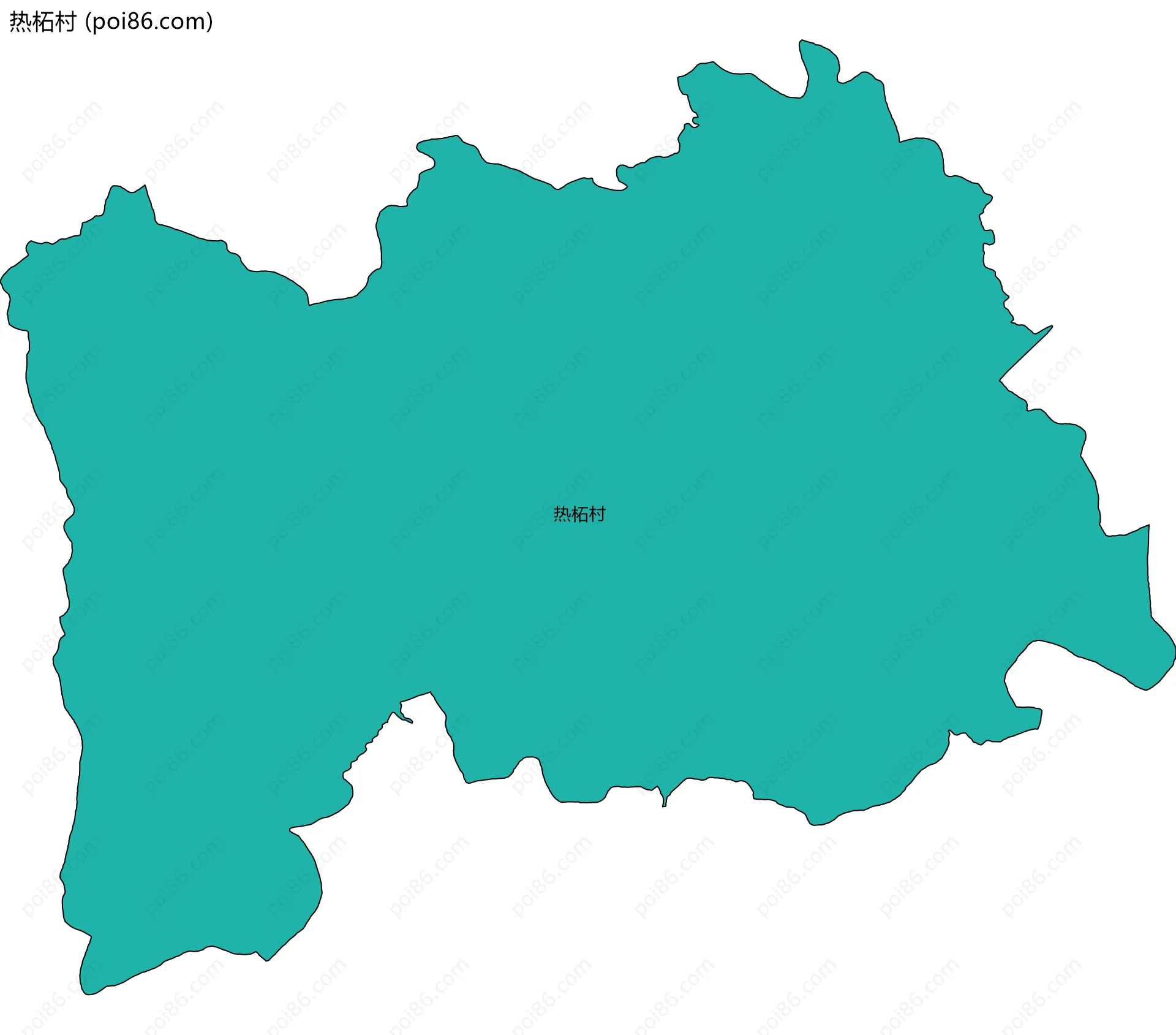 热柘村边界地图