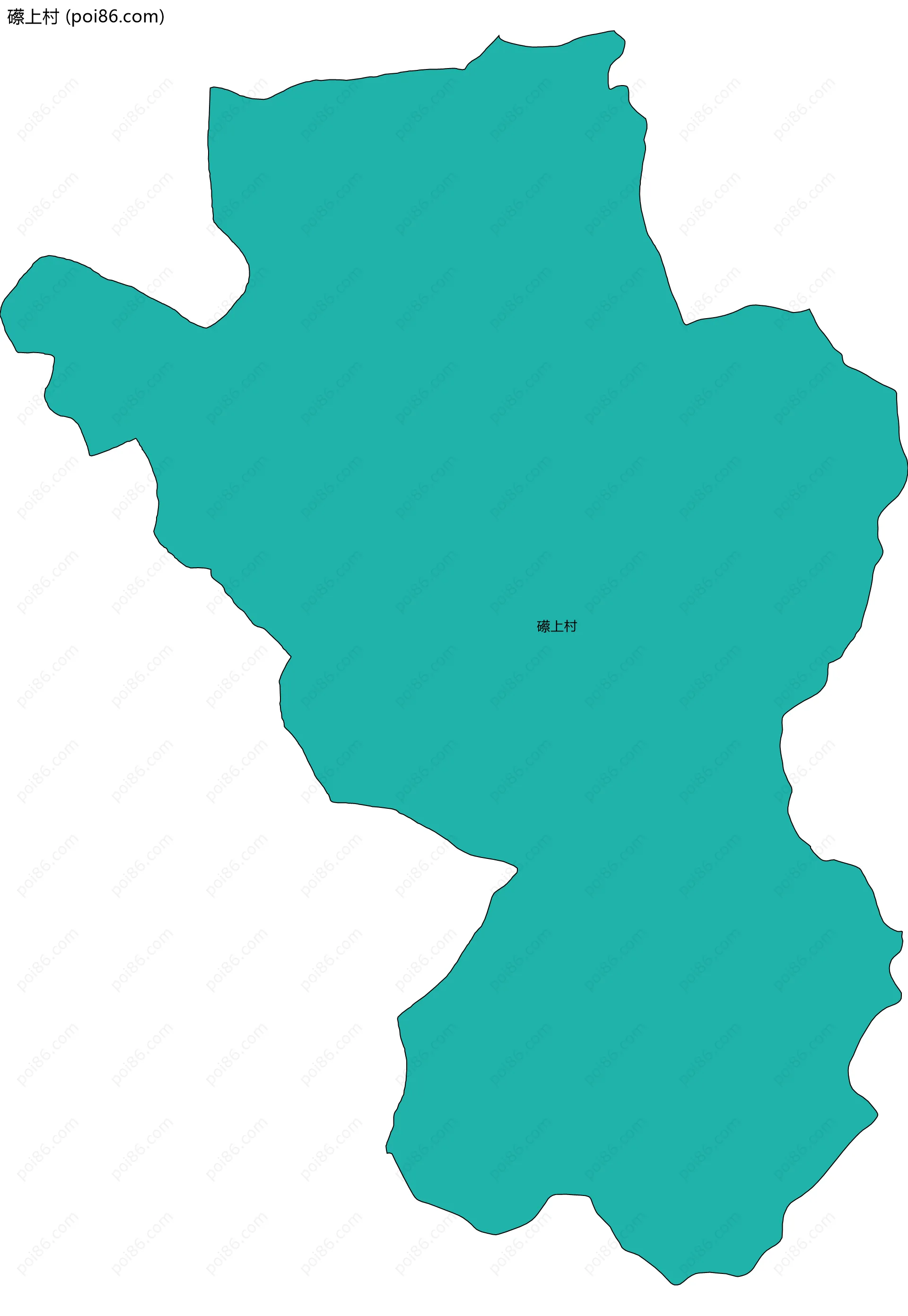 礤上村边界地图