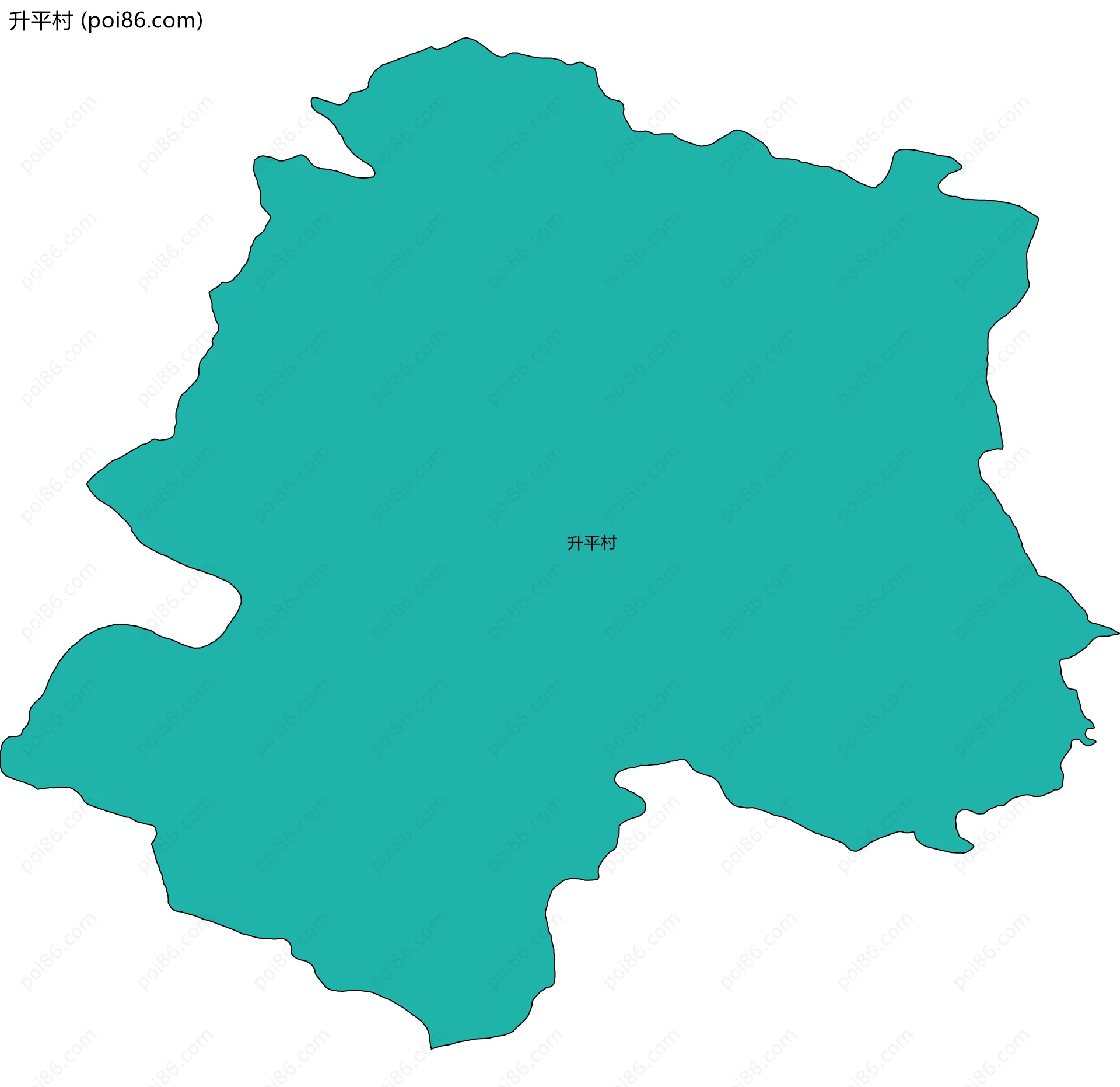 升平村边界地图