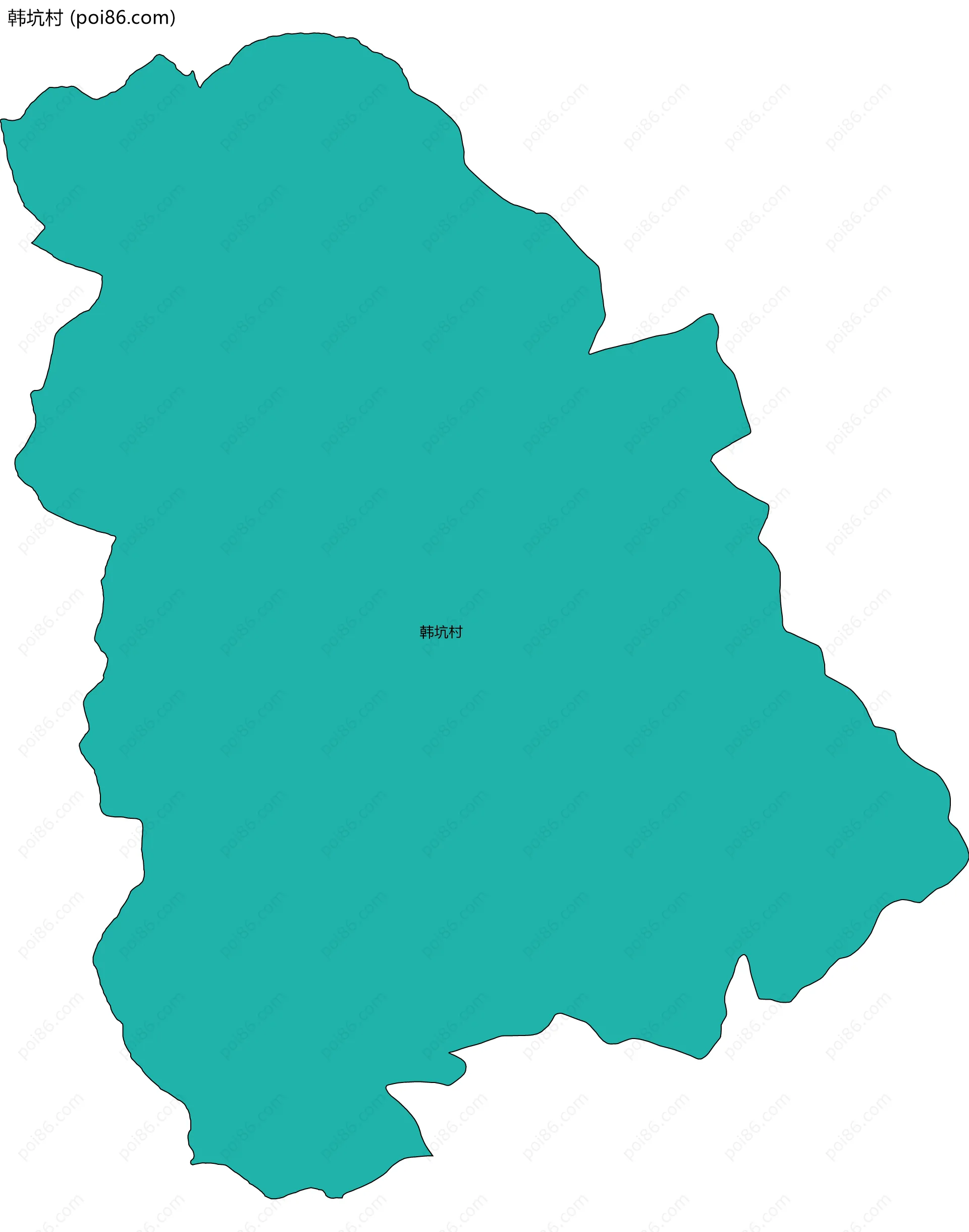 韩坑村边界地图