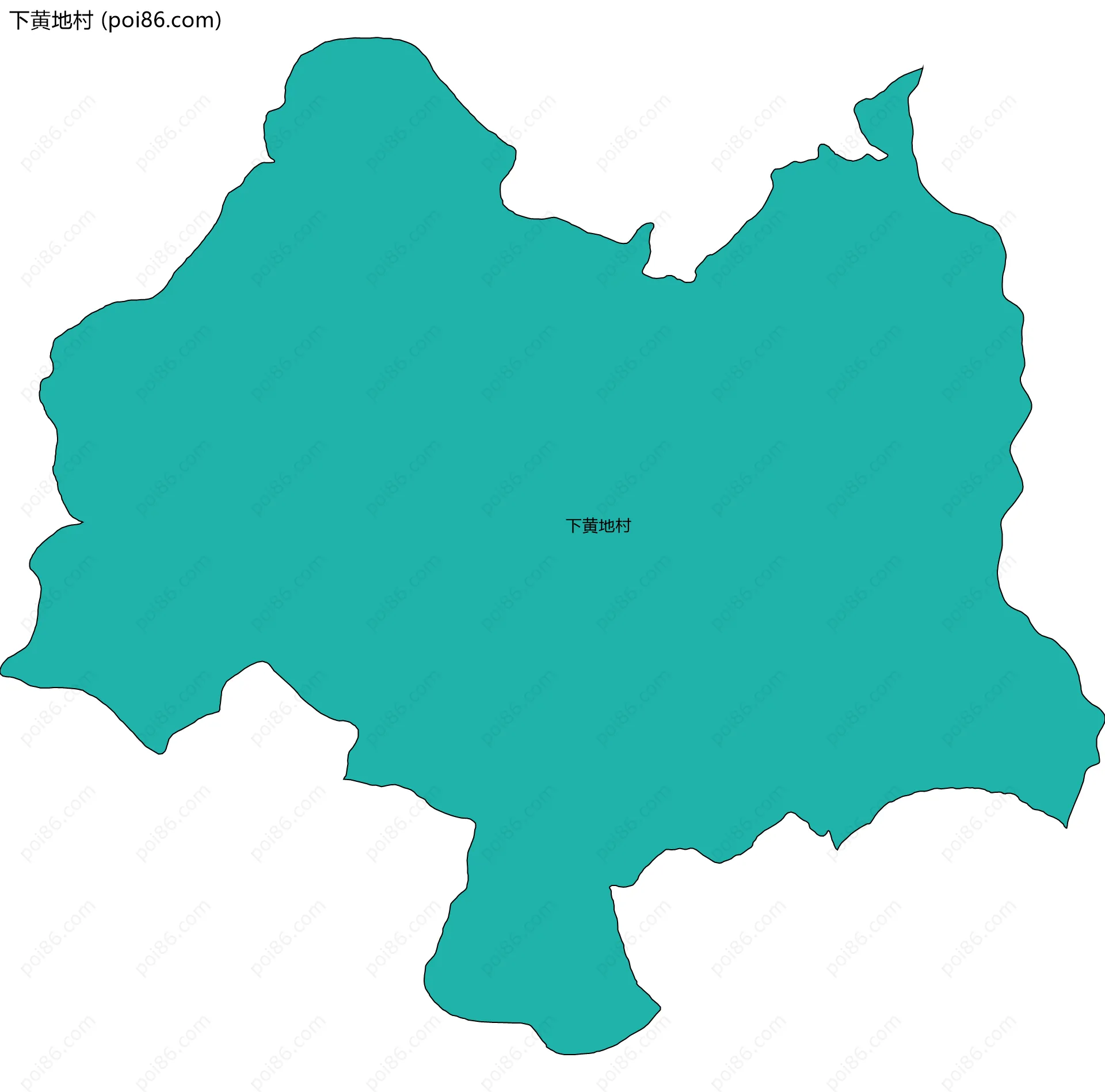 下黄地村边界地图