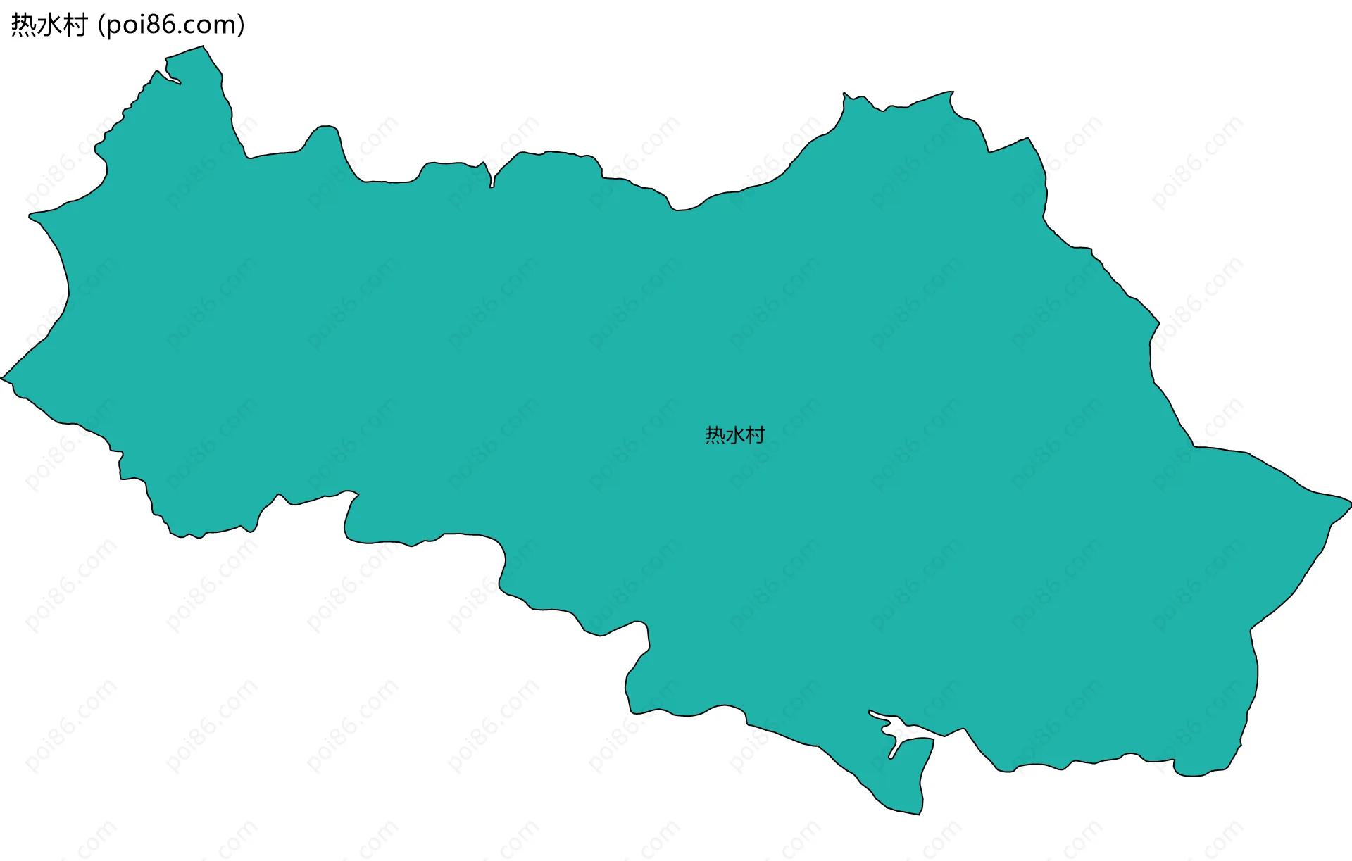 热水村边界地图