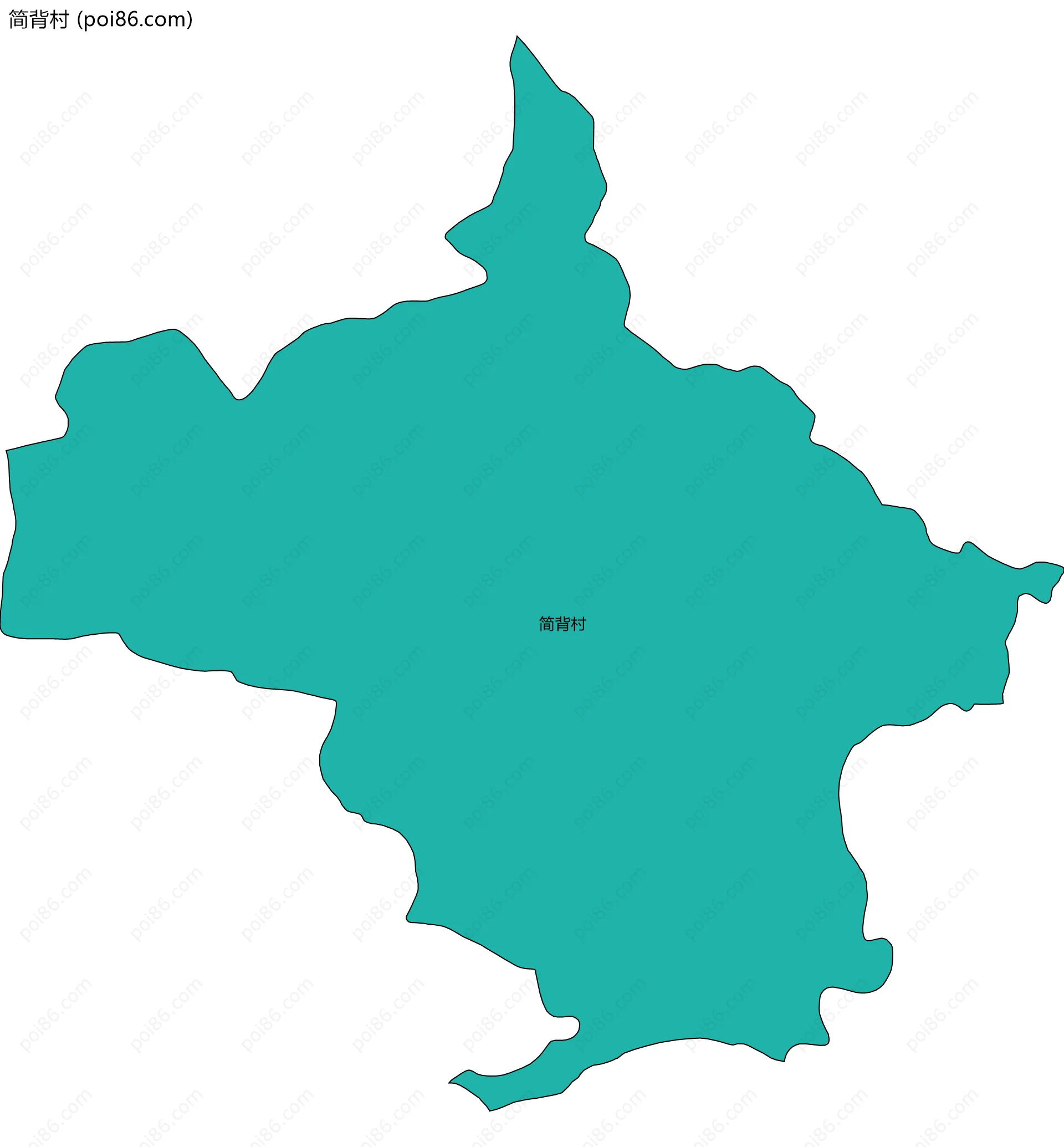 简背村边界地图