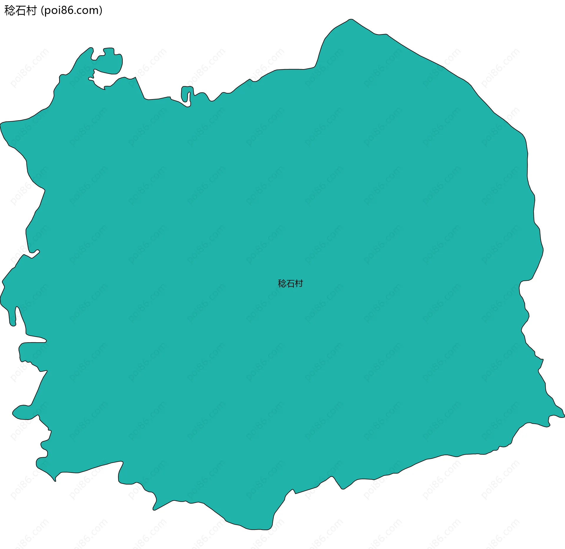 稔石村边界地图