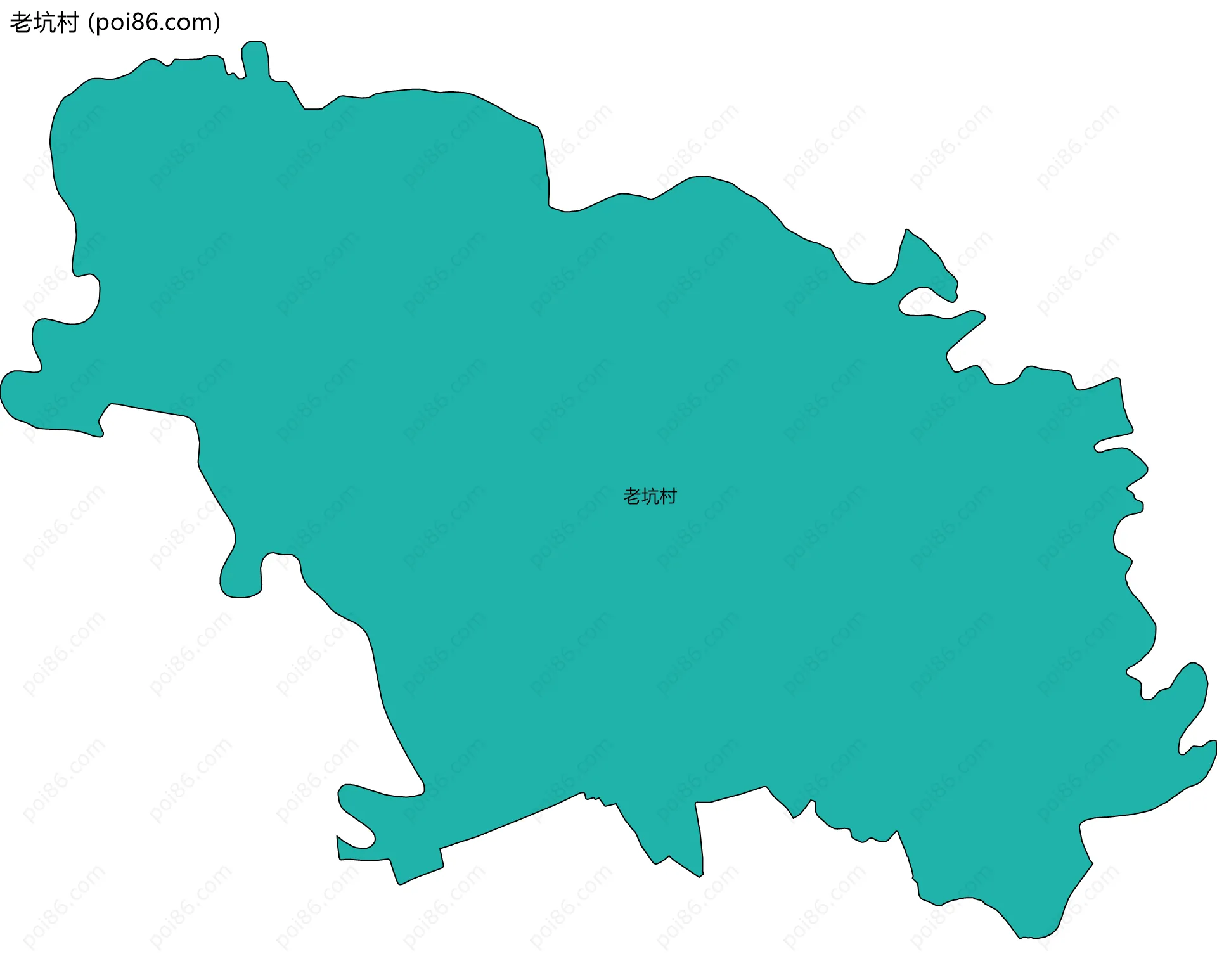 老坑村边界地图