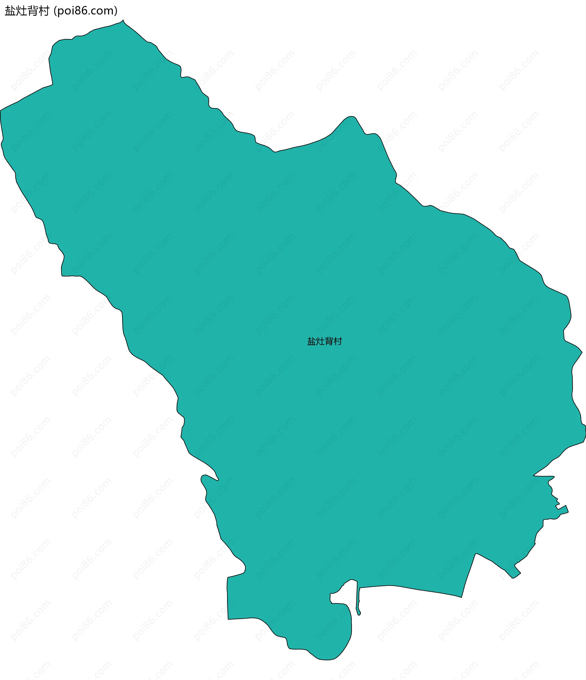 盐灶背村边界地图