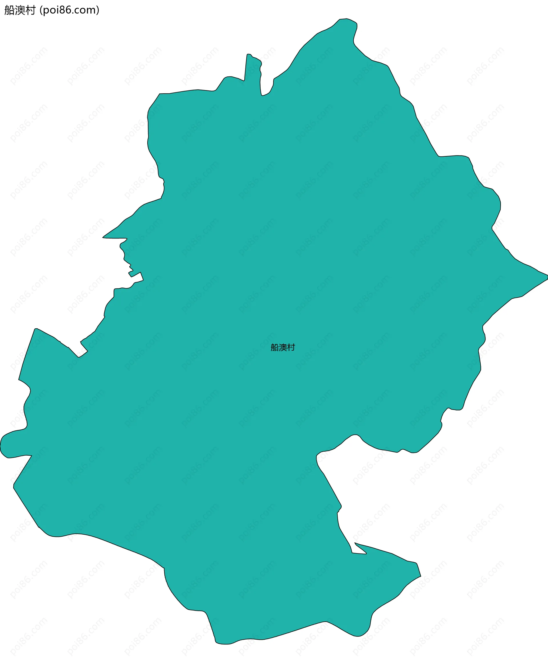 船澳村边界地图