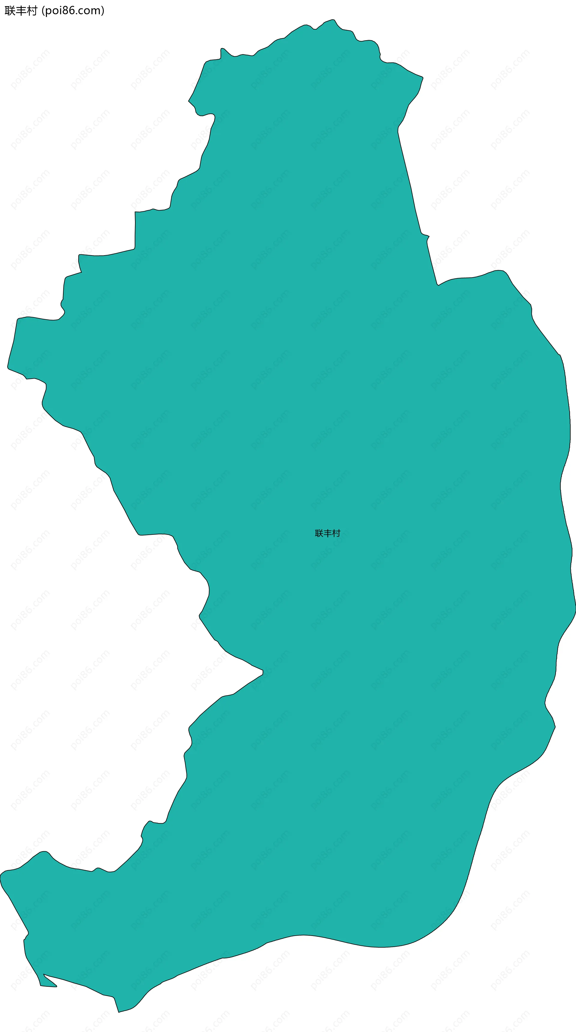 联丰村边界地图