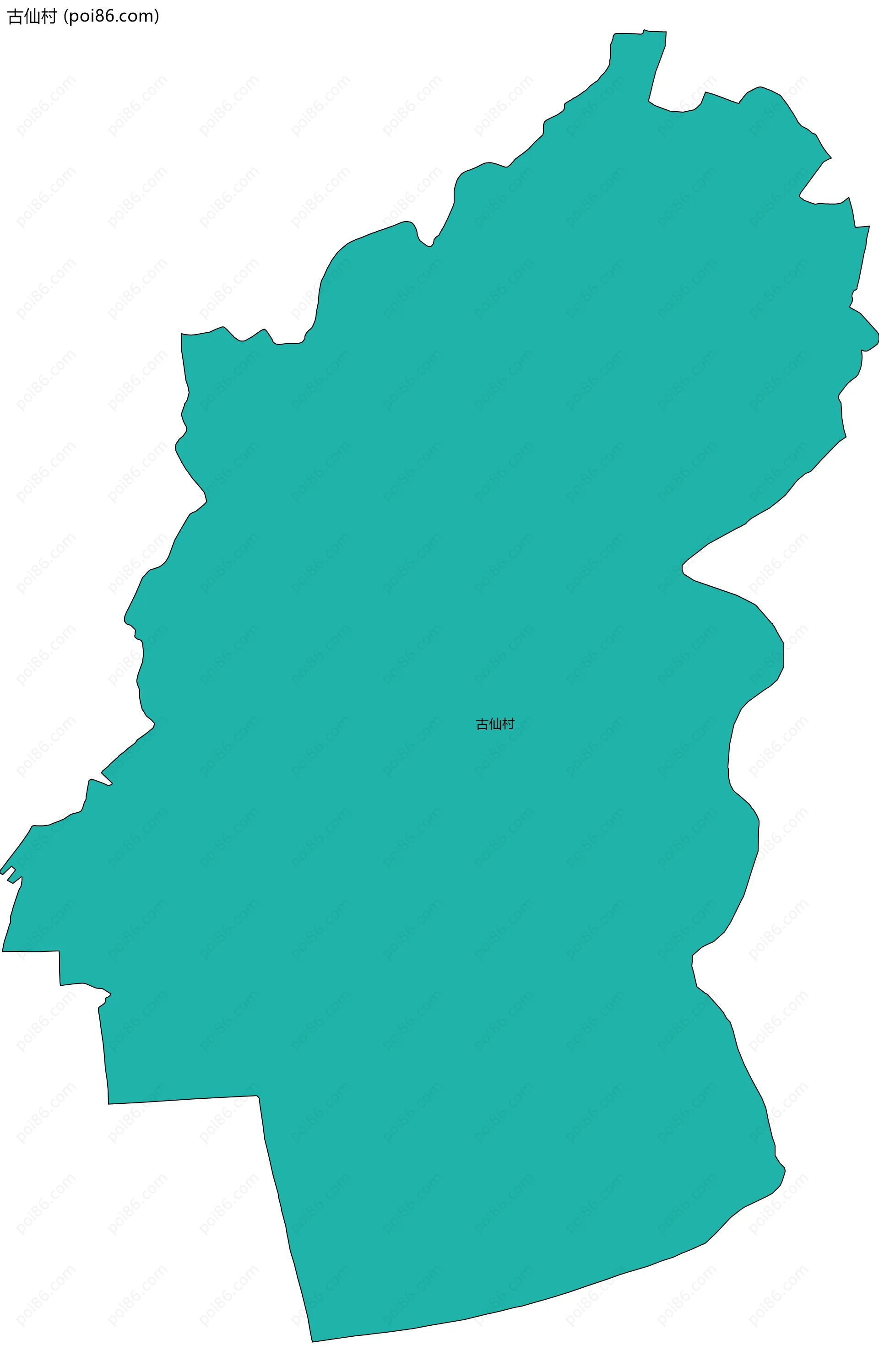 古仙村边界地图