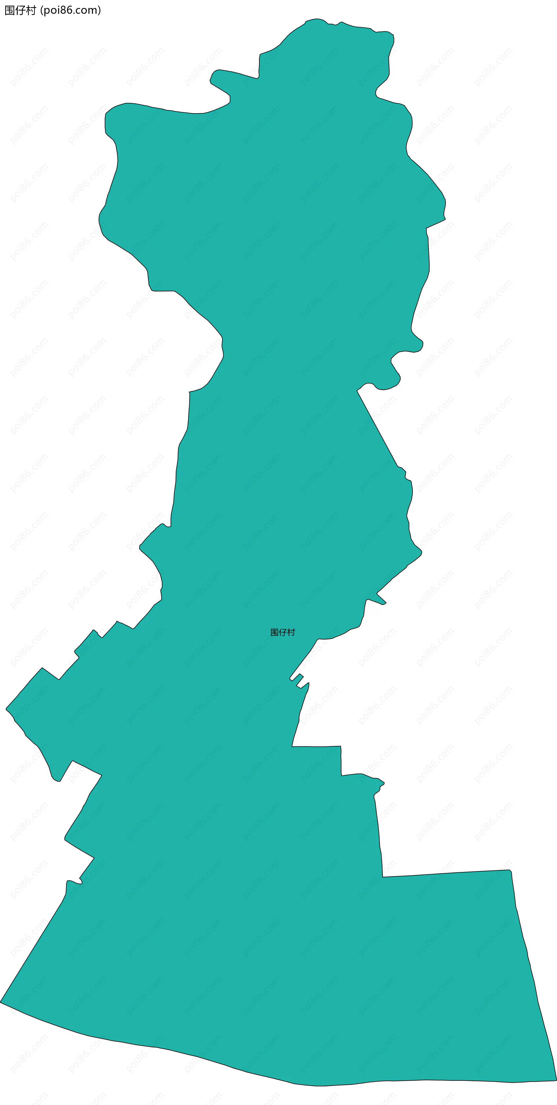 围仔村边界地图